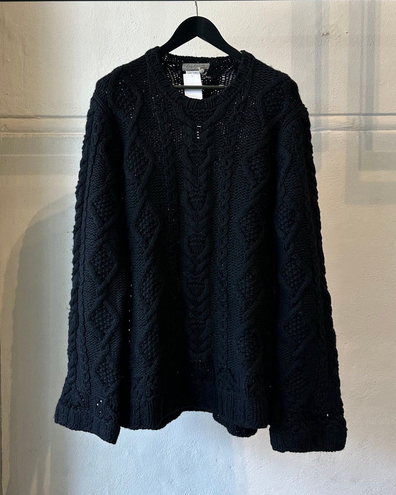 Yohji Yamamoto AW 2002 Chain Stitch Cable Knit Sweater