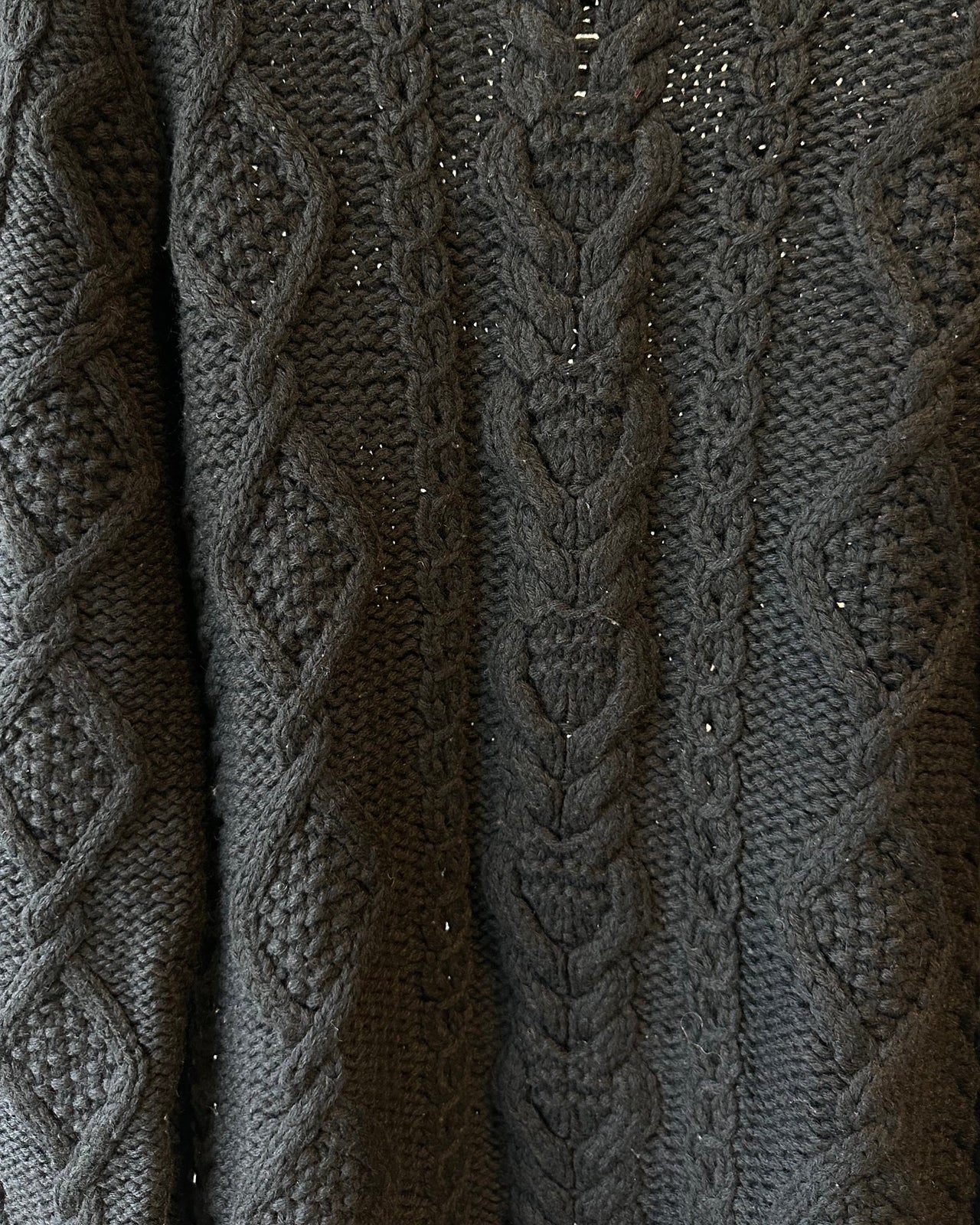 Yohji Yamamoto AW 2002 Chain Stitch Cable Knit Sweater