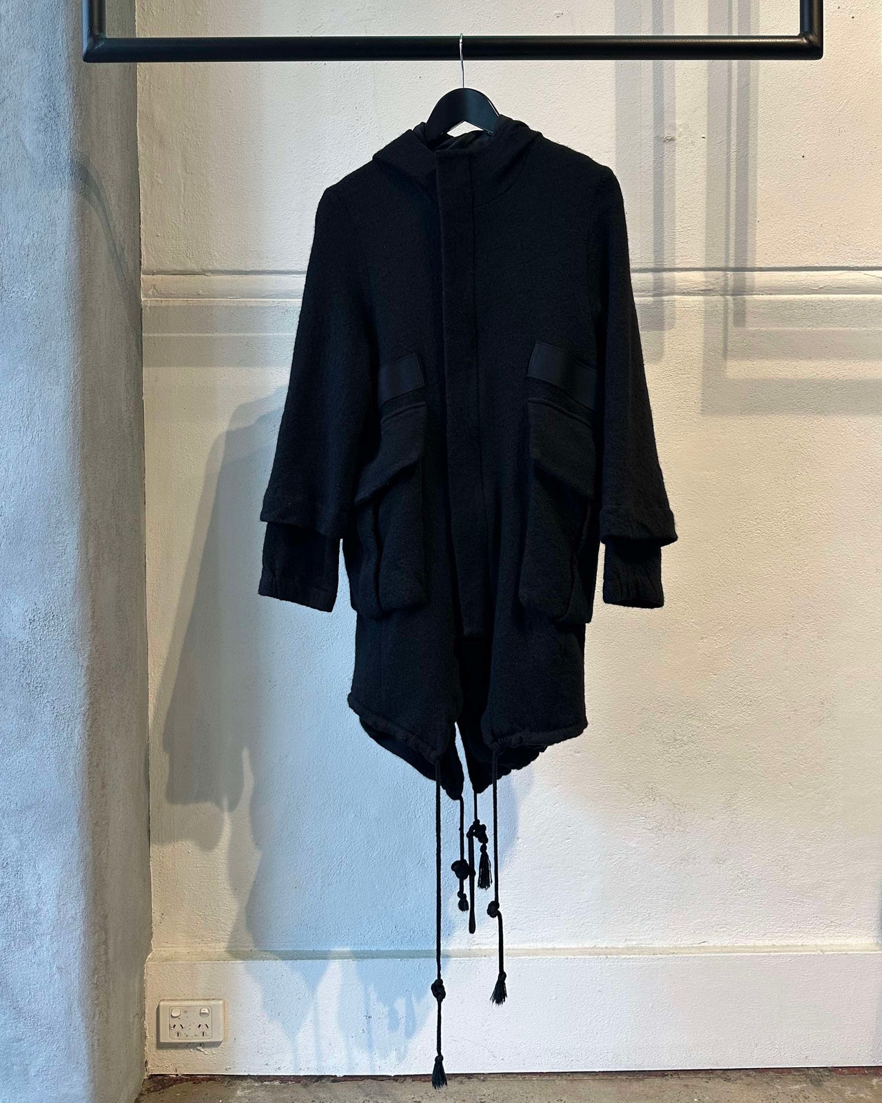 Song For The Mute Hooded Pocket Coat with Tail