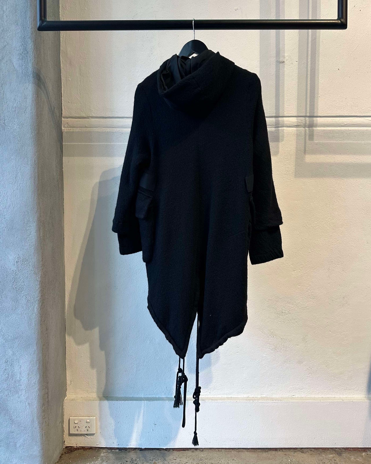 Song For The Mute Hooded Pocket Coat with Tail