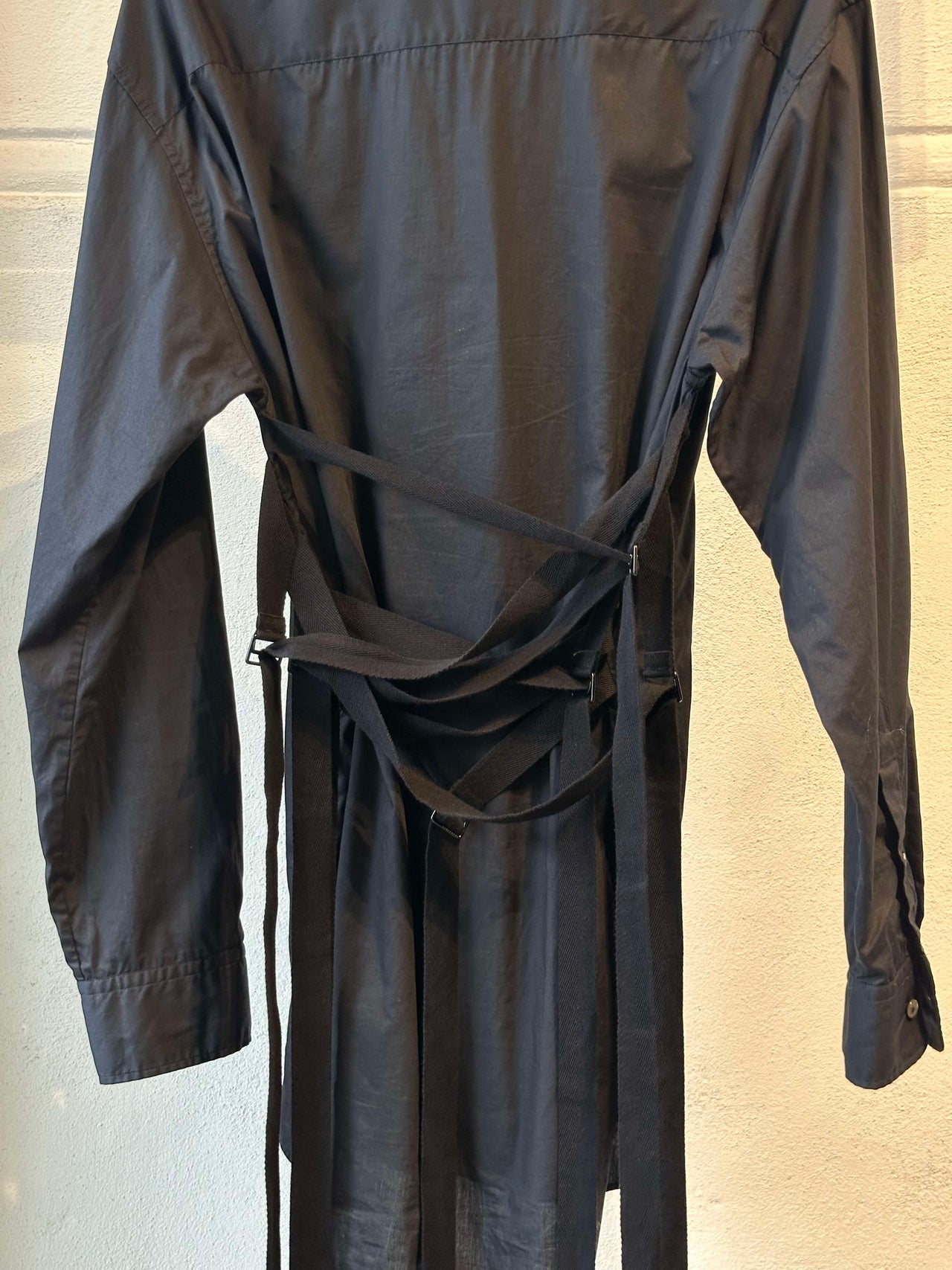 Ann Demeulemeester 2022 Ribbon strap bondage shirt