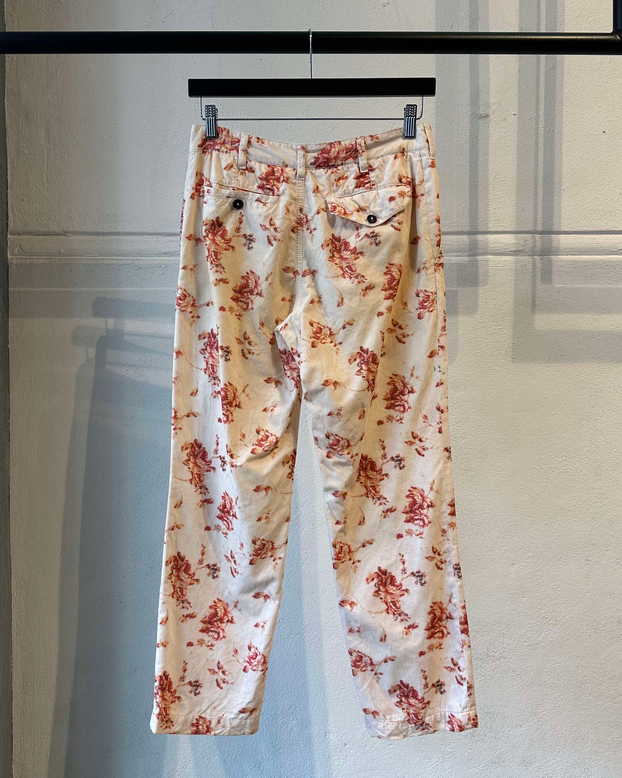 Ann Demeulemeester SS 2014 Floral cord trouser
