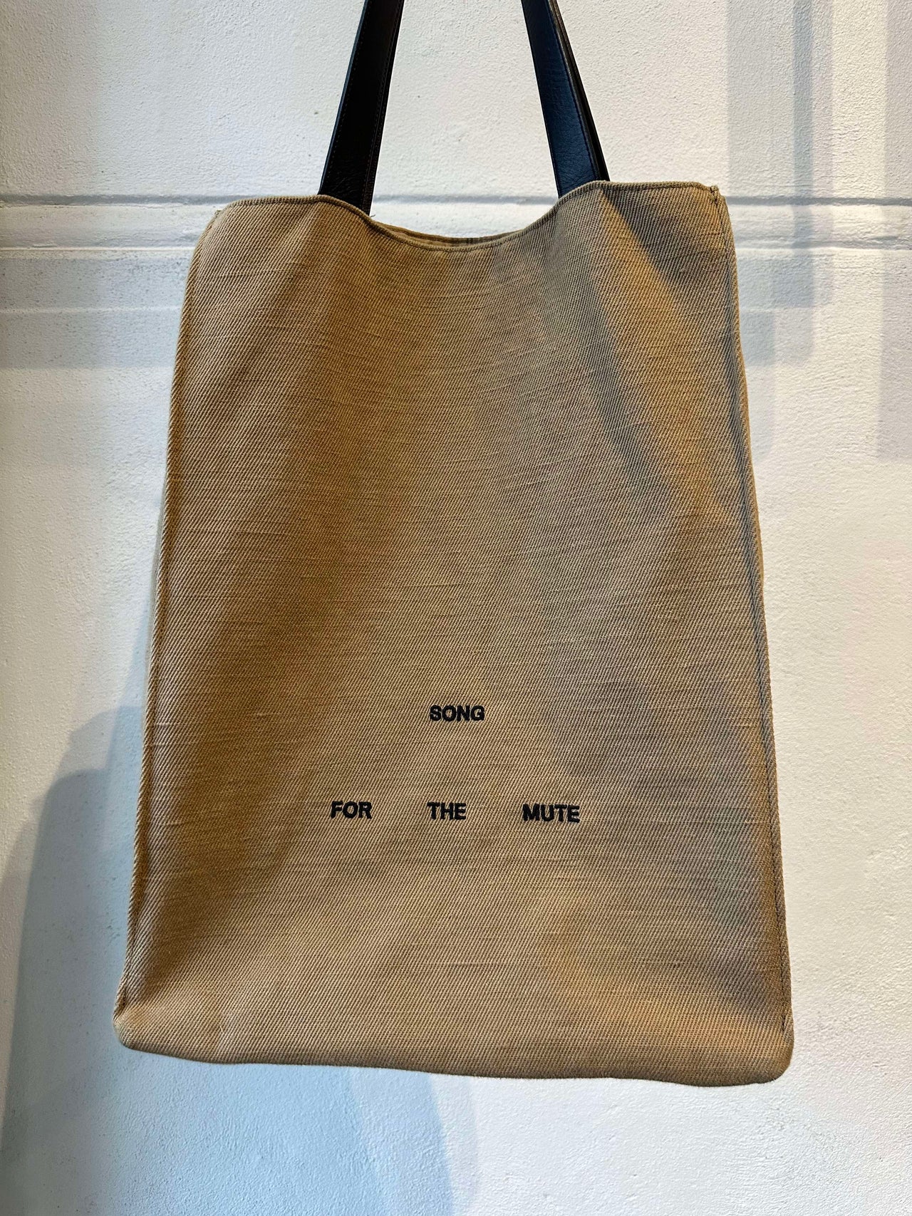 Song For The Mute Canvas Logo tote bag