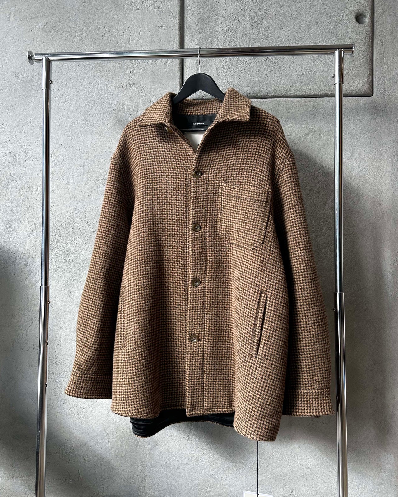 Song For The Mute 24.2 Teardrop houndstooth painters jacket