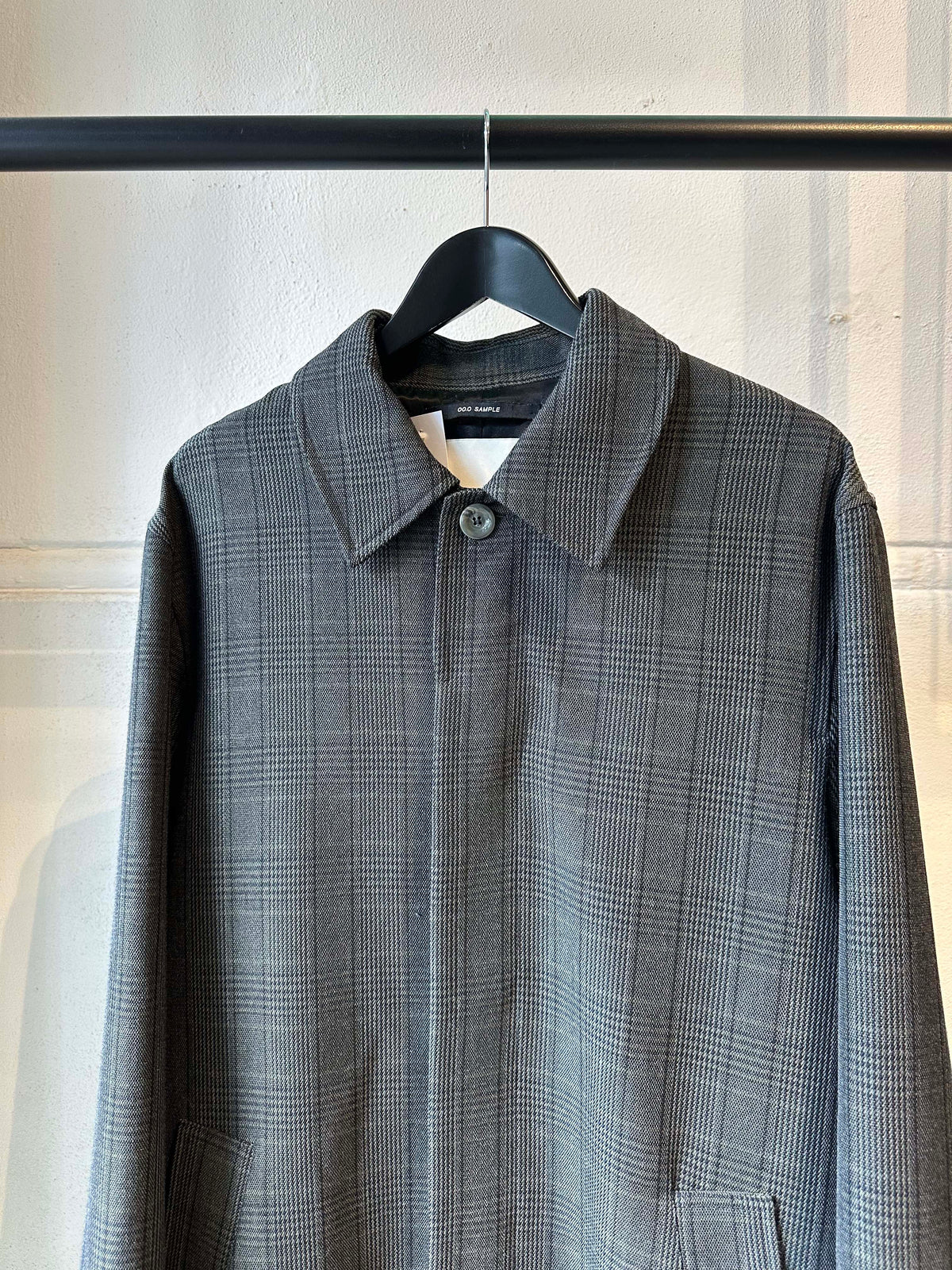 Song For The Mute Sample houndstooth check overcoat