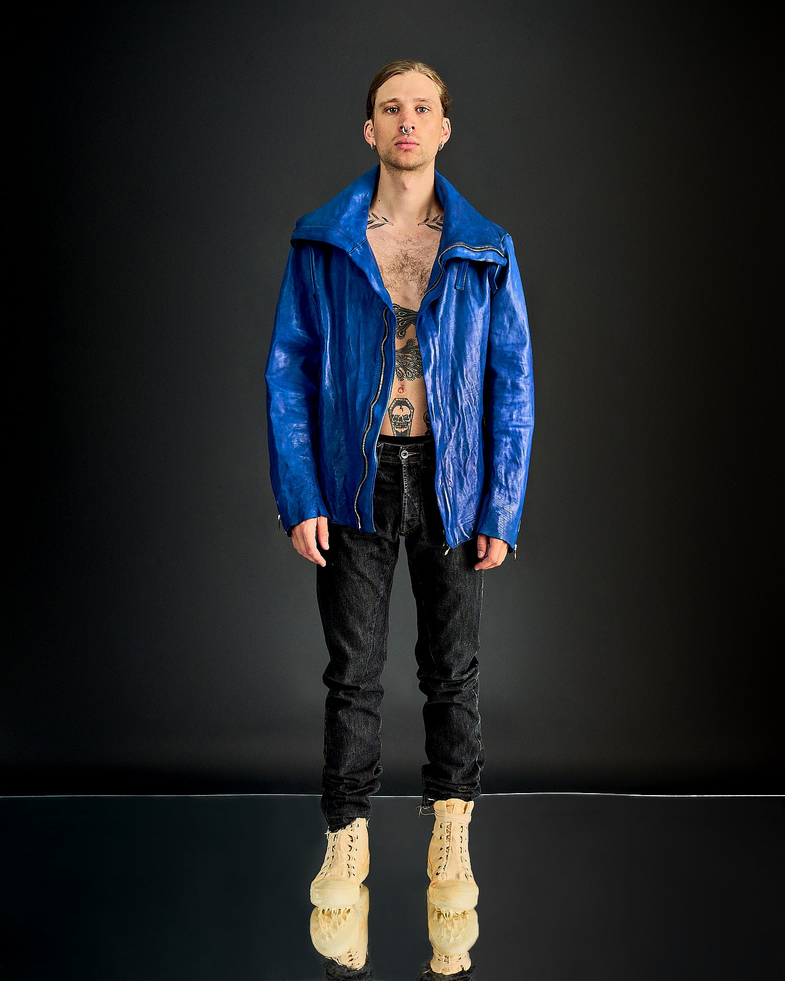 Incarnation | Horse Leather Buckle Jacket - KOT-J