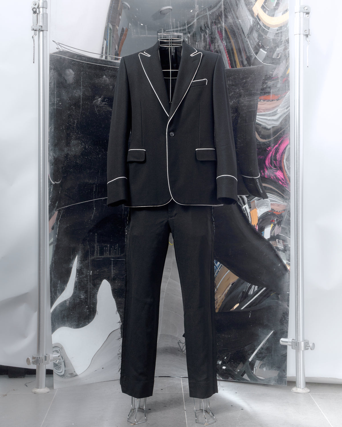 Dior AW 2006 Japan exclusive "These Grey Days" piped blazer