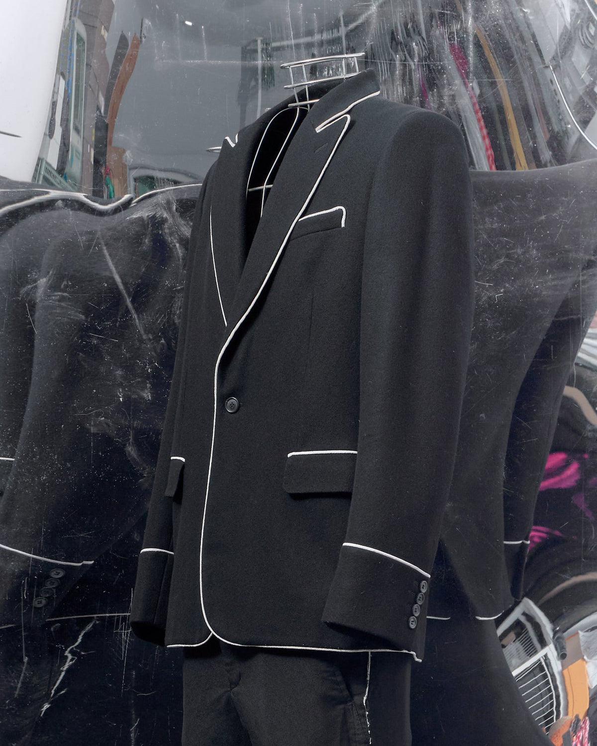 Dior AW 2006 Japan exclusive "These Grey Days" piped blazer