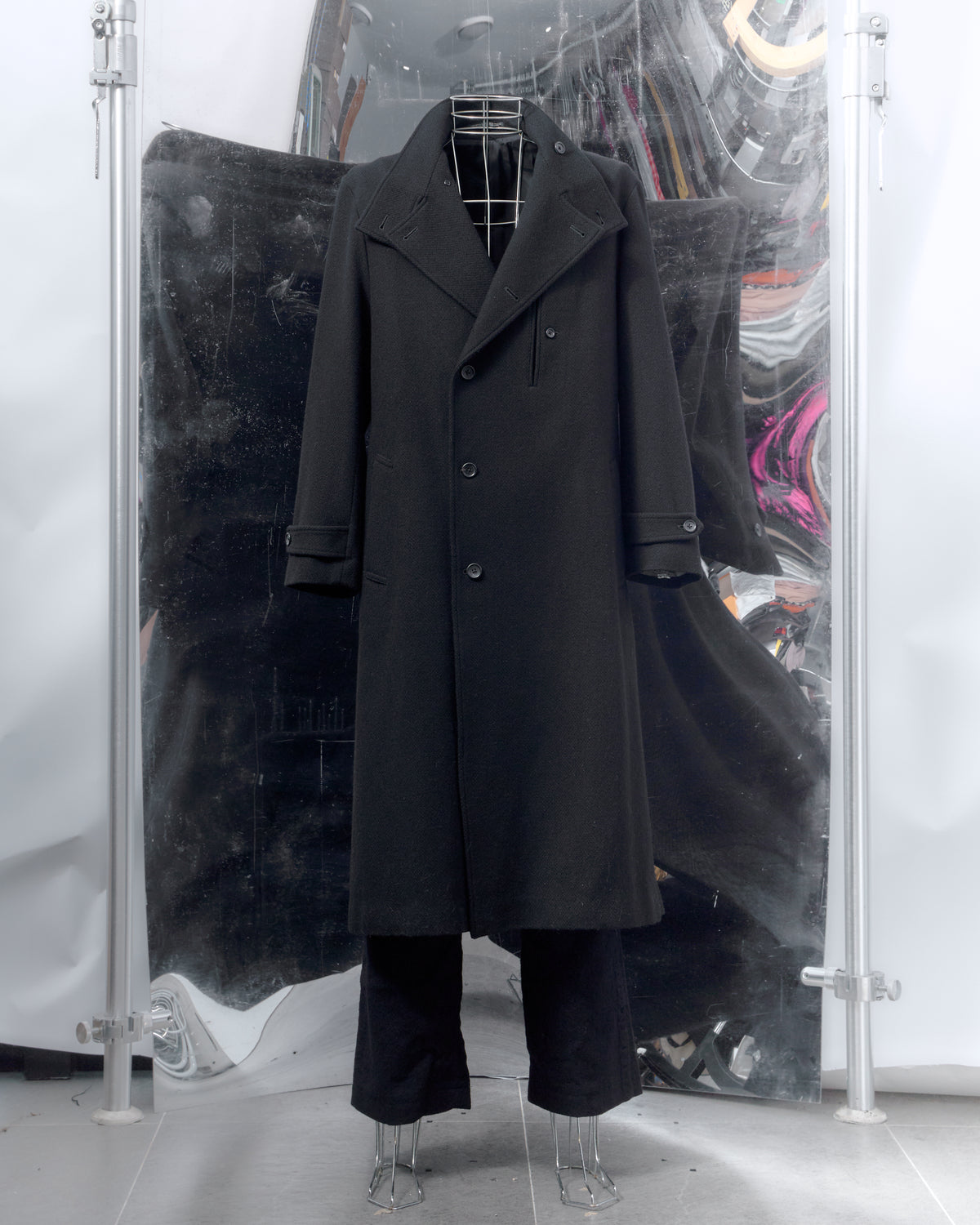 Yohji Yamamoto Pour Homme AW 2022-2023 "The Lingering Dream of a Tiger" Wool Coat