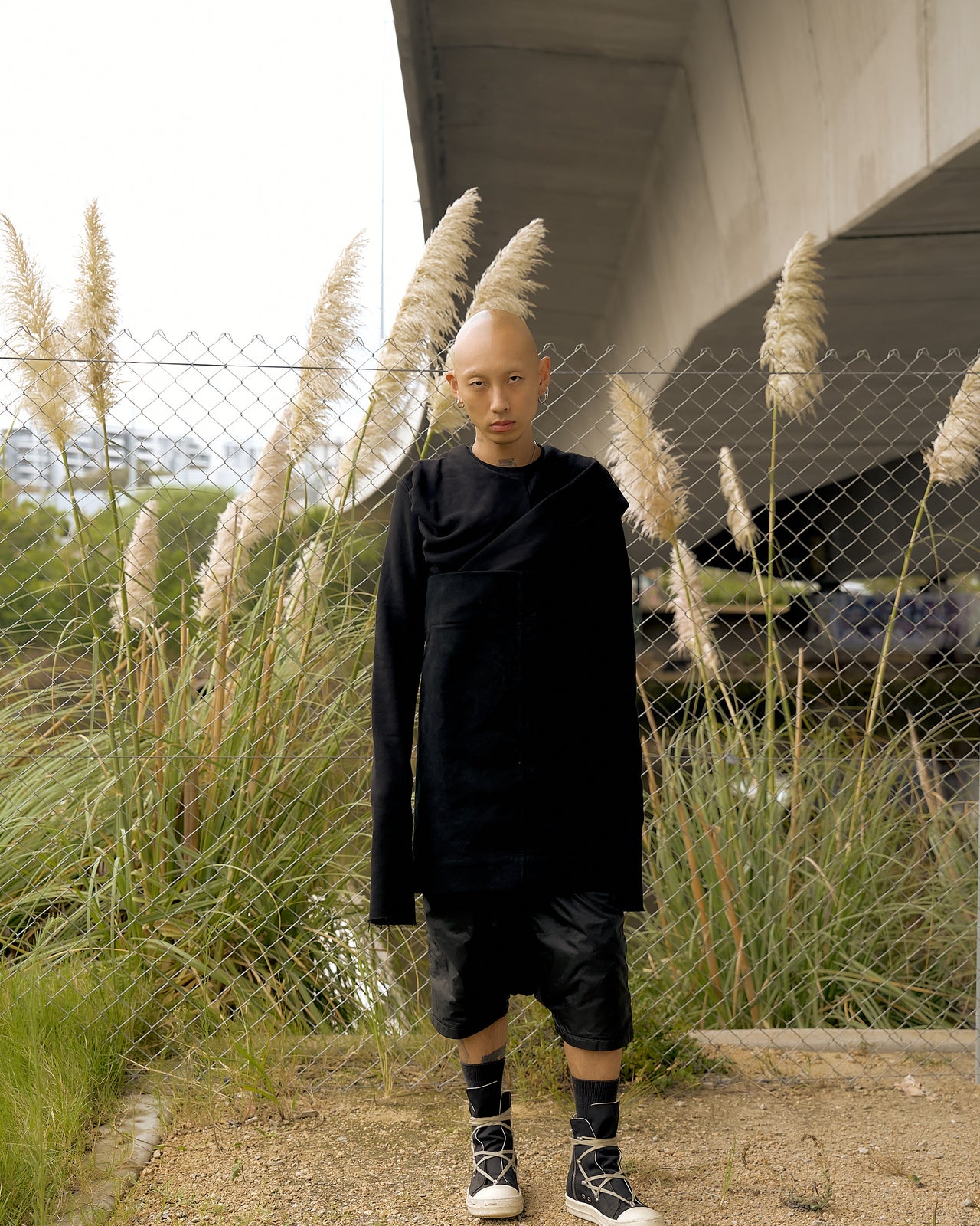 Rick Owens FW 2016 Mastodon Belted panel sweatshirt