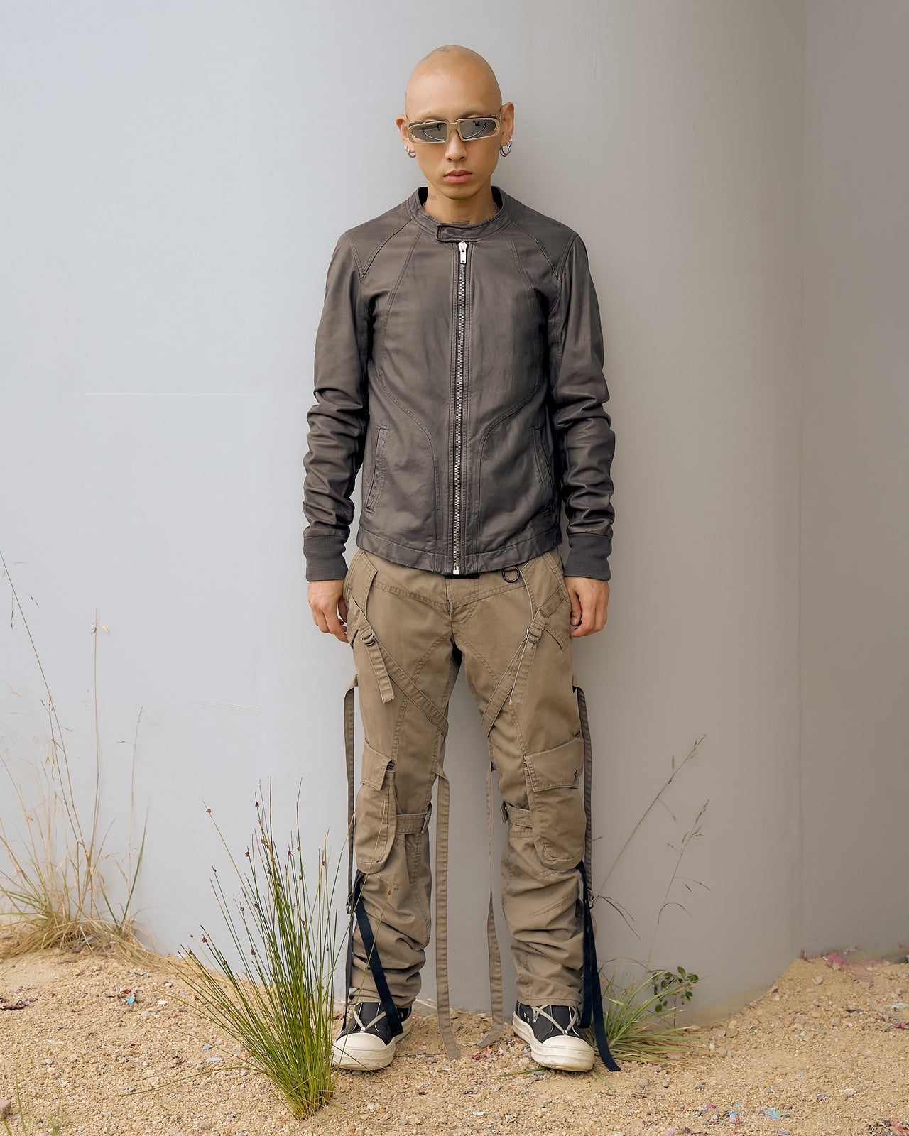 Rick Owens Intarsia Lamb leather jacket