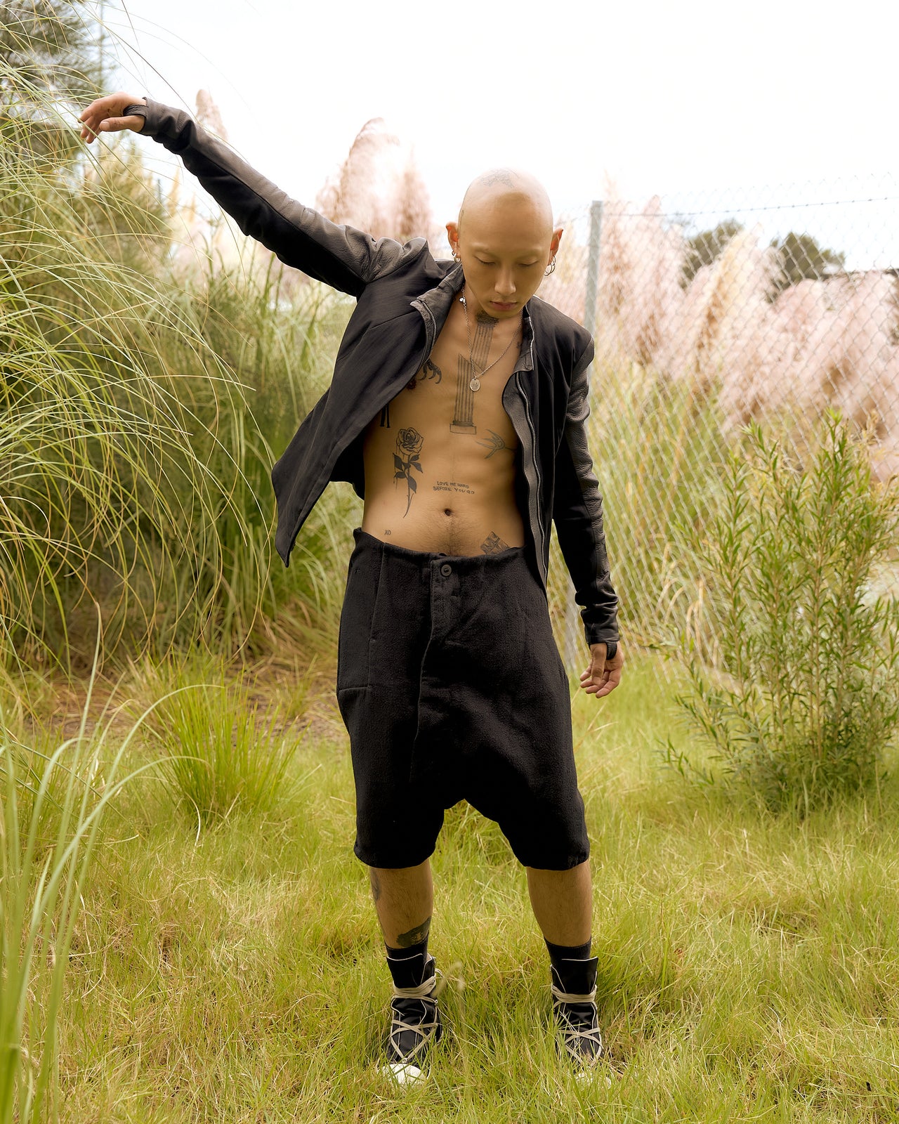 Boris Bidjan Saberi AW 2015 P3 Panel shorts