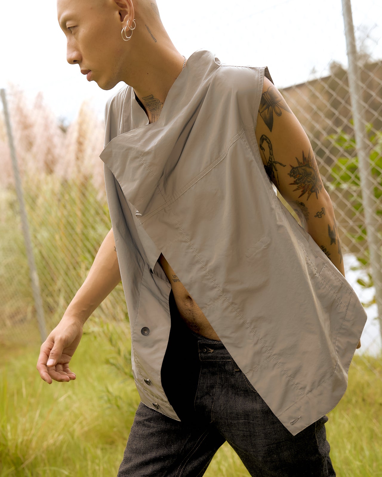 Rick Owens DRKSHDW SS 2015 Retroflective exploder vest