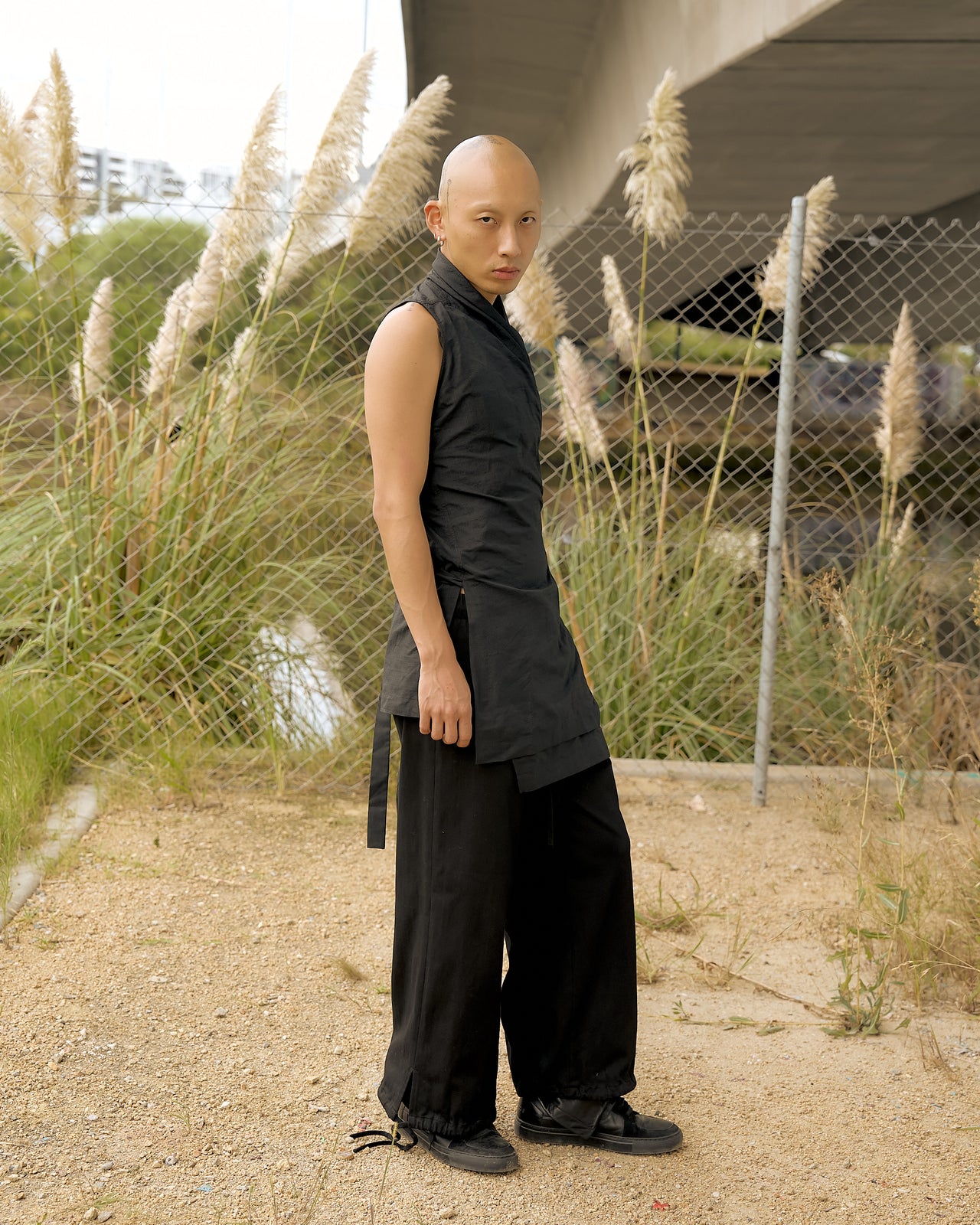 Yohji Yamamoto Noir AW 2001 Relaxed tie trouser