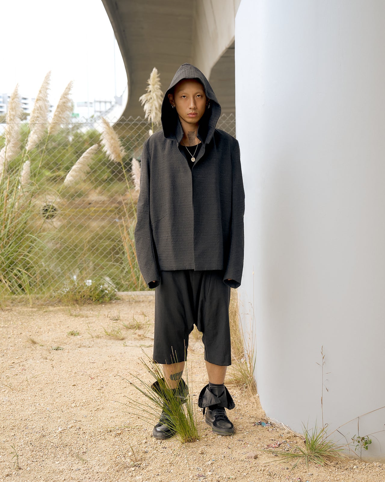 Song For The Mute Single button hooded jacket