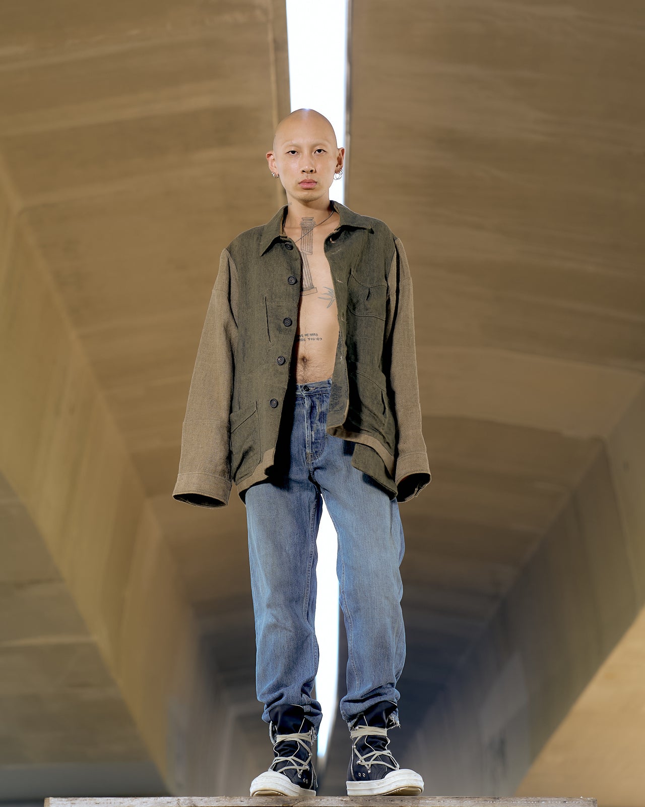 Ziggy Chen SS 2022 Reversible collage jacket