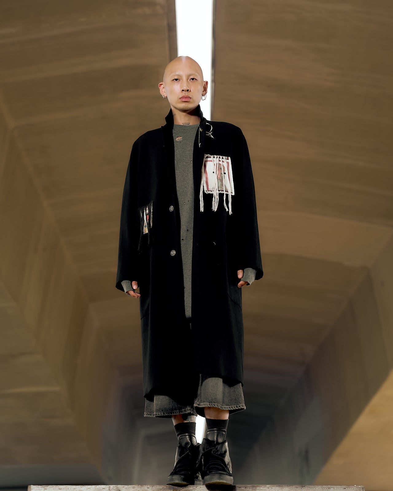 Song For The Mute 21.2 Beast patch coat w/ lapel pin