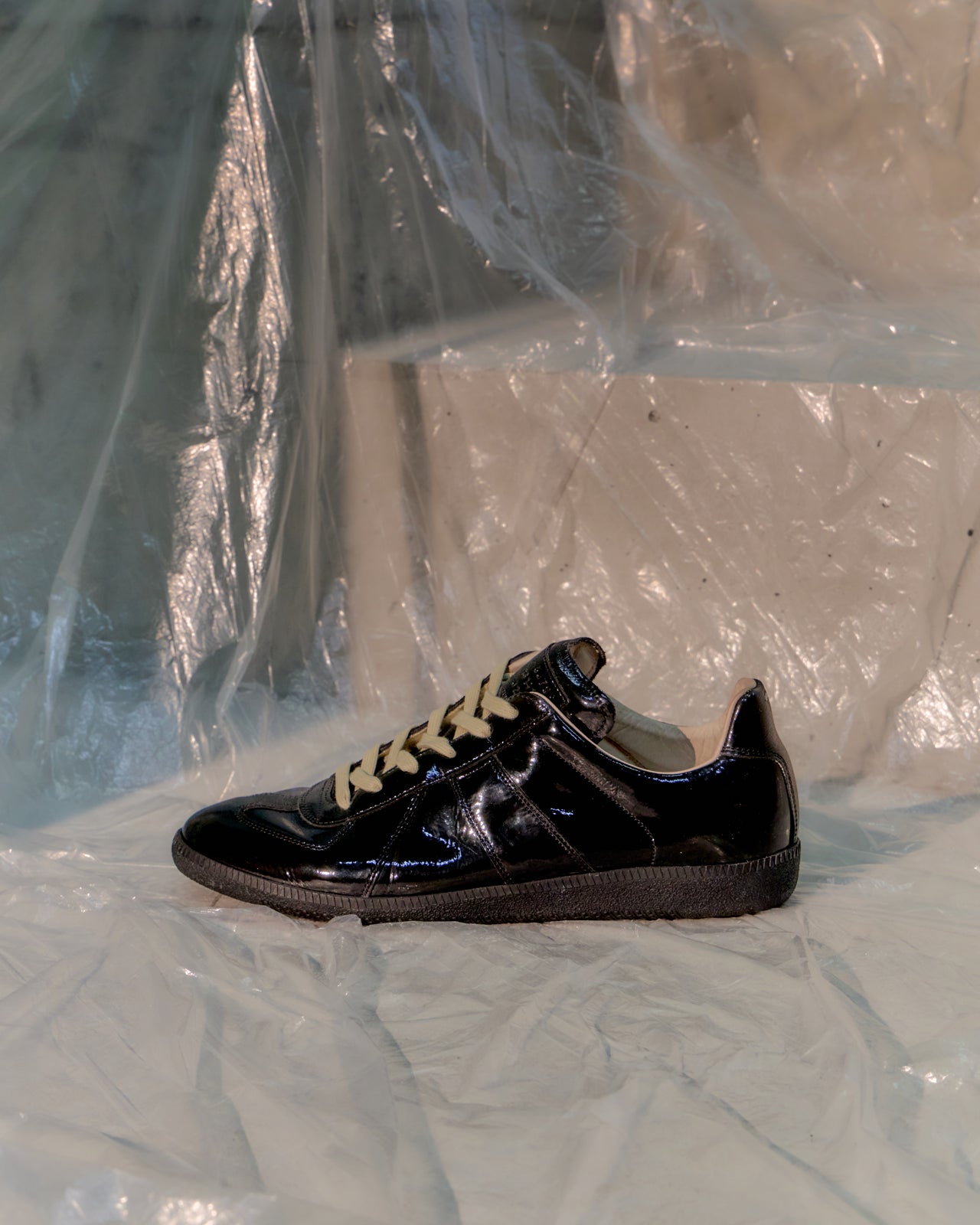 Maison Margiela 2011 Replica GAT Half-Patent Suede Sneakers