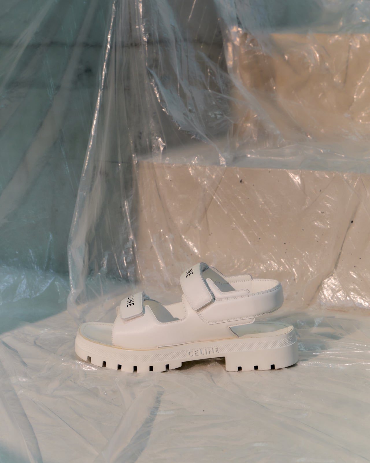 Celine Leo Scratch Strap Sandal