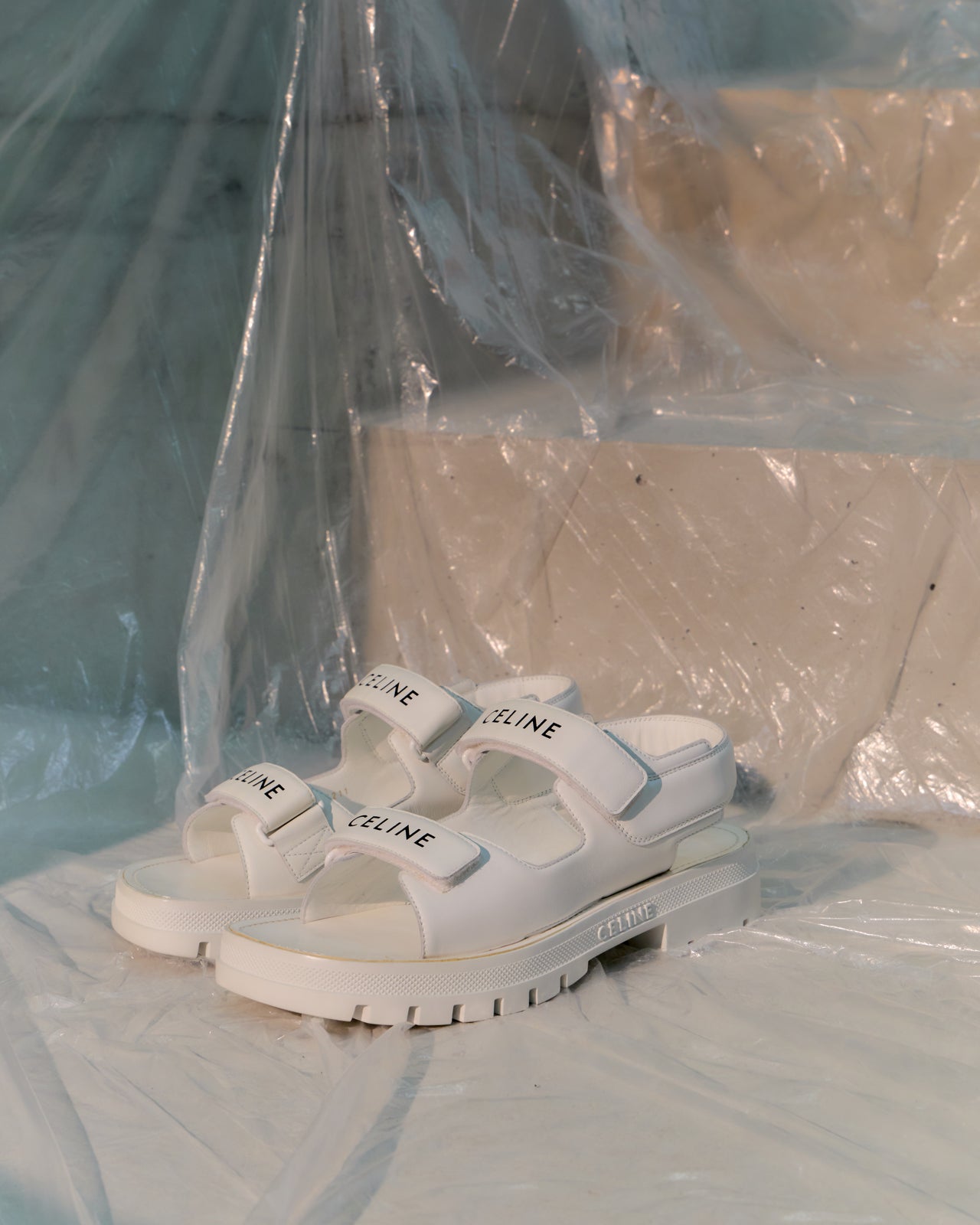 Celine Leo Scratch Strap Sandal