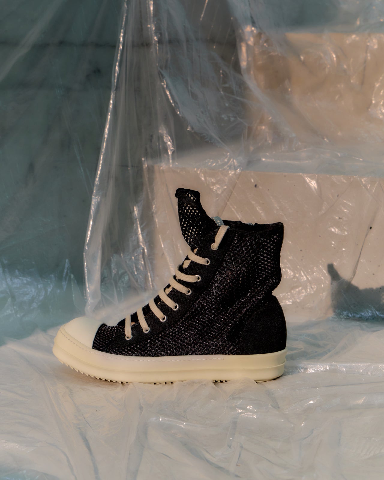Rick Owens DRKSHDW SS 2014 Hightop Mesh Ramone Sneaker