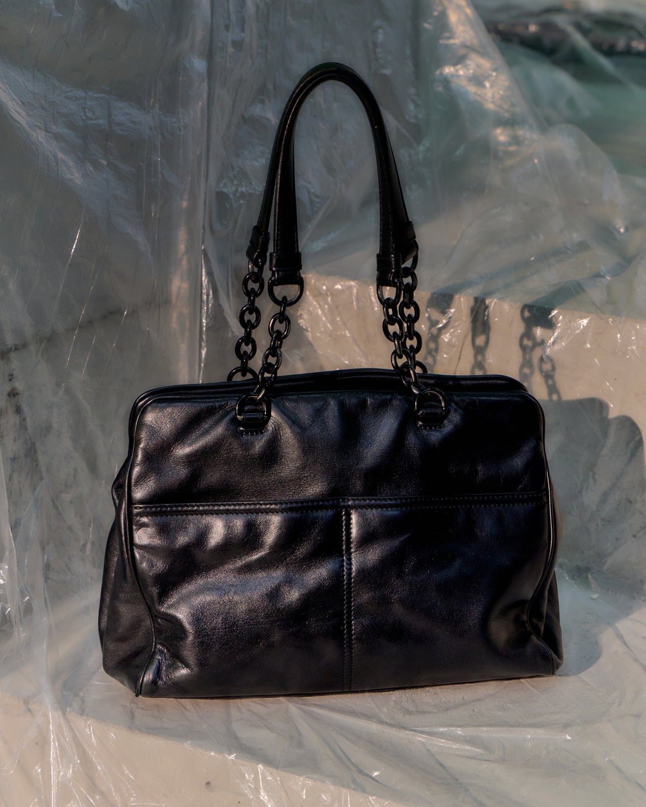 Bottega Veneta Front Pocket Satchel Purse