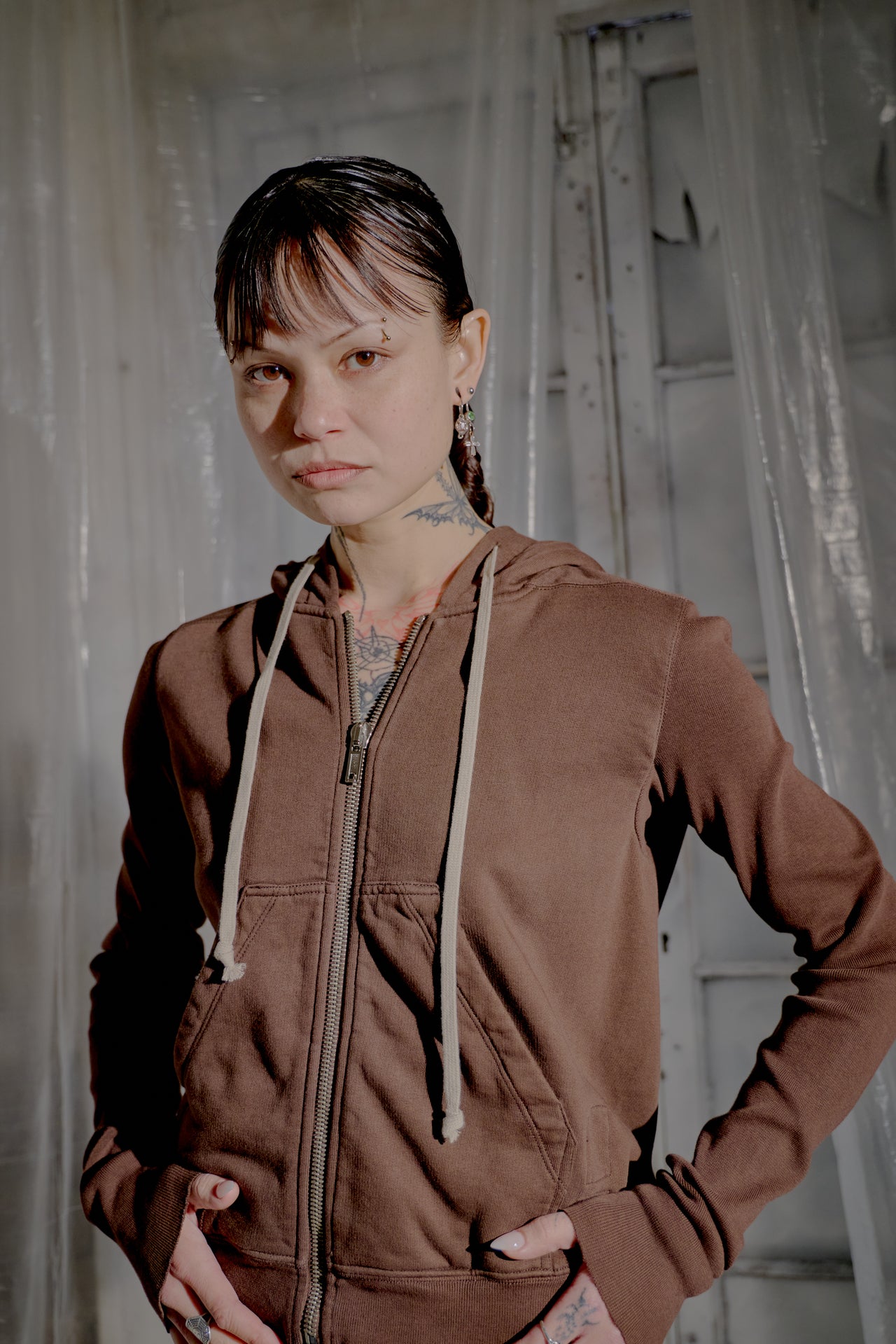 Rick Owens DRKSHDW FW 2014 Eco-Dye Felpa Hoodie