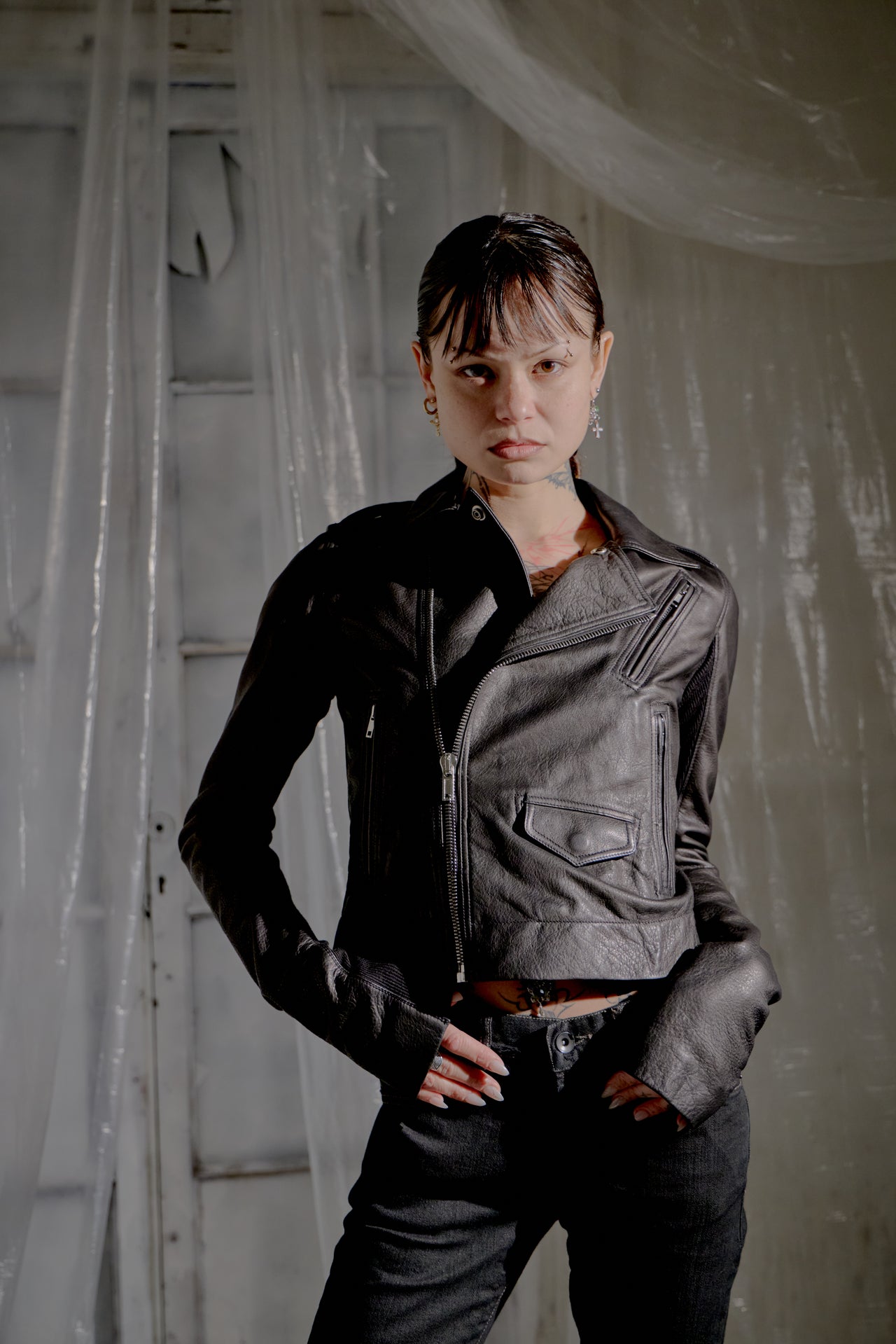 Rick Owens SS 2018 Giacca In Pelle Classic Stooges Leather Jacket