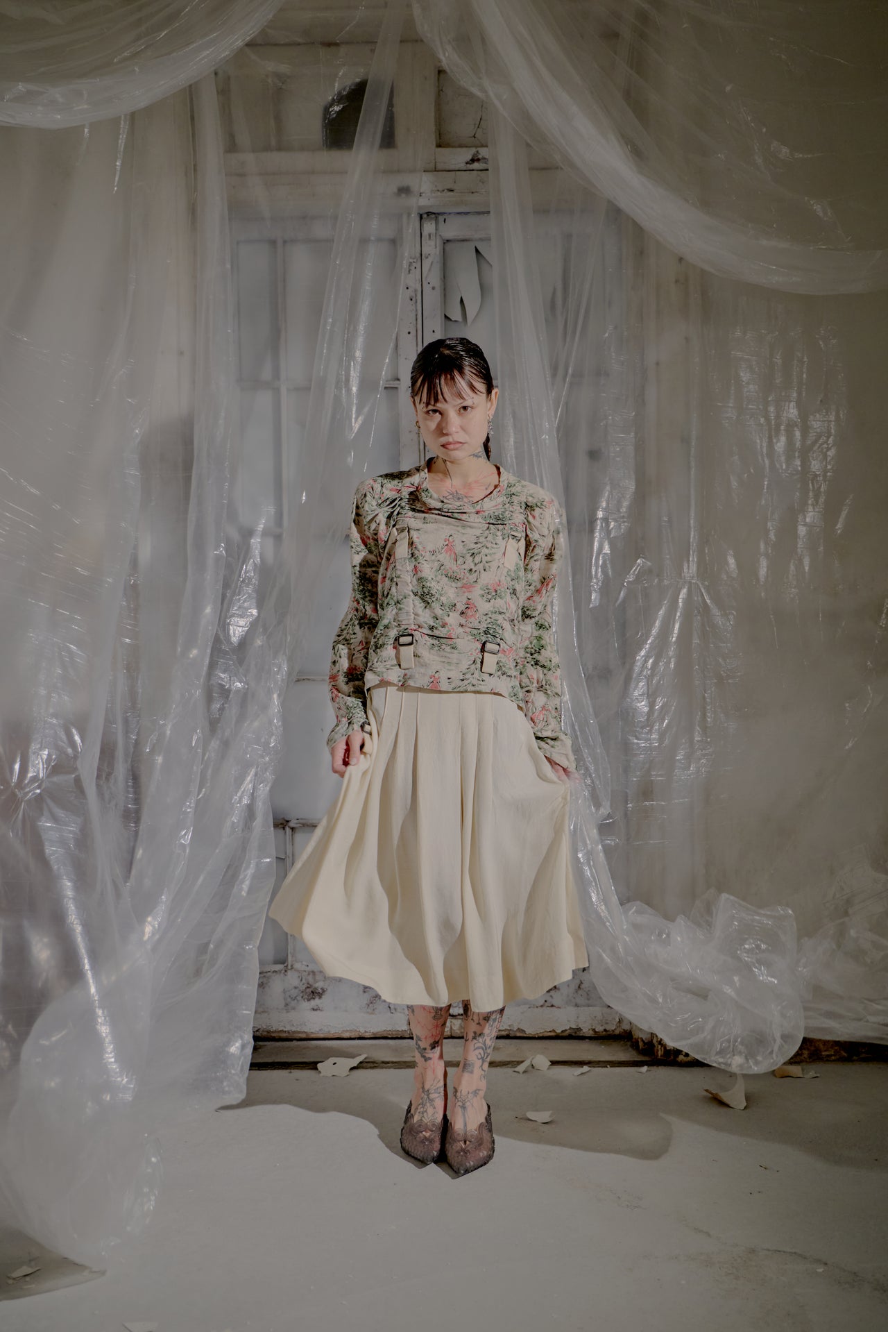 Prada 2007 Pleat Skirt