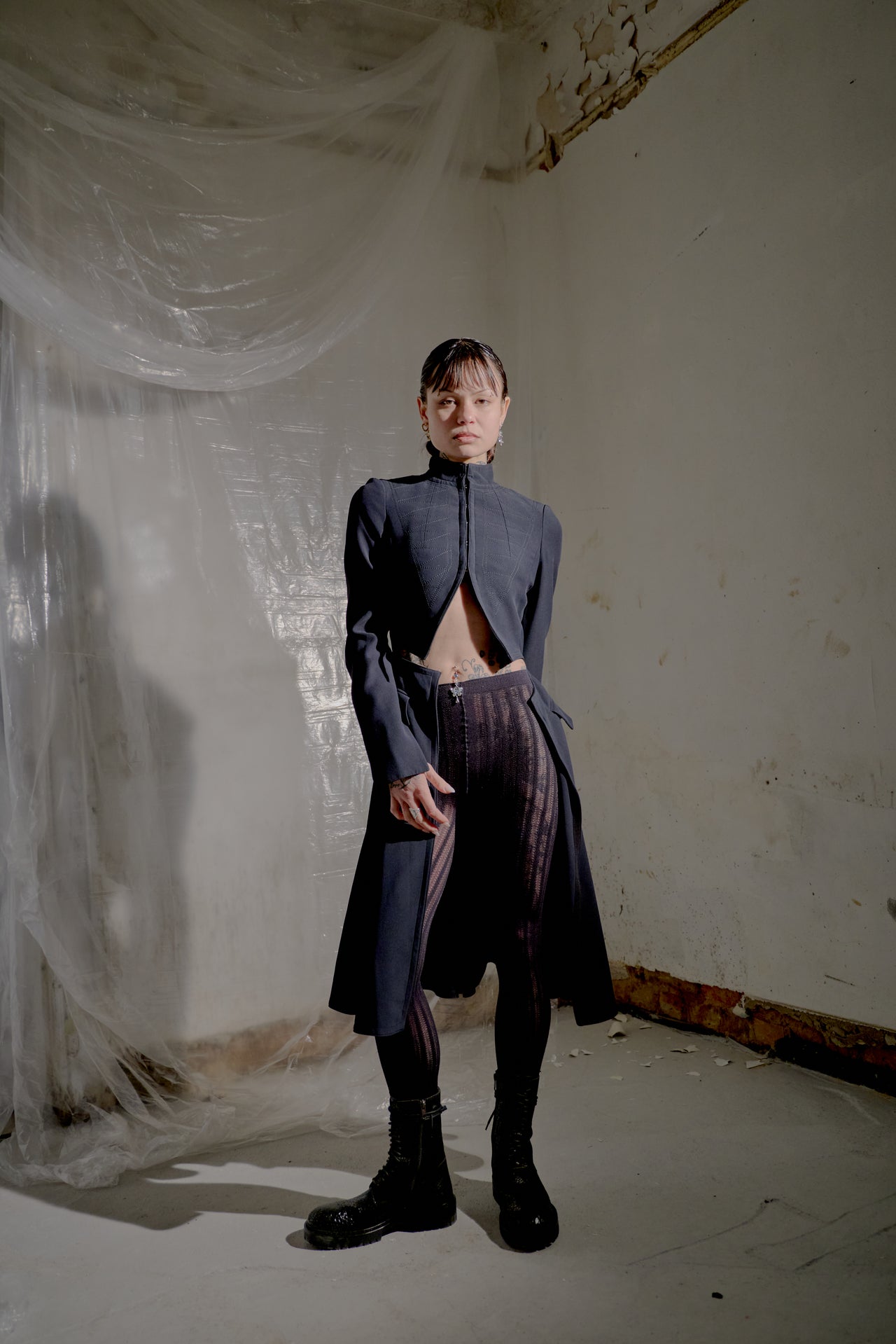 Alexander McQueen 2015 Slashed Frock Coat