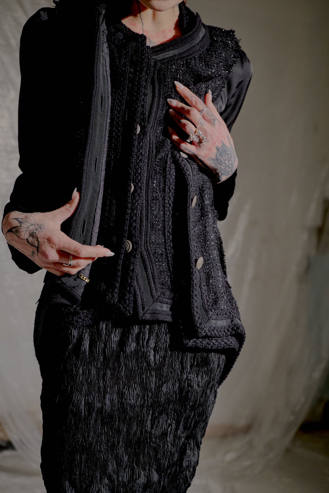 Comme des Garçons Junya Watanabe SS 2006 Deconstructed Boucle Jacket