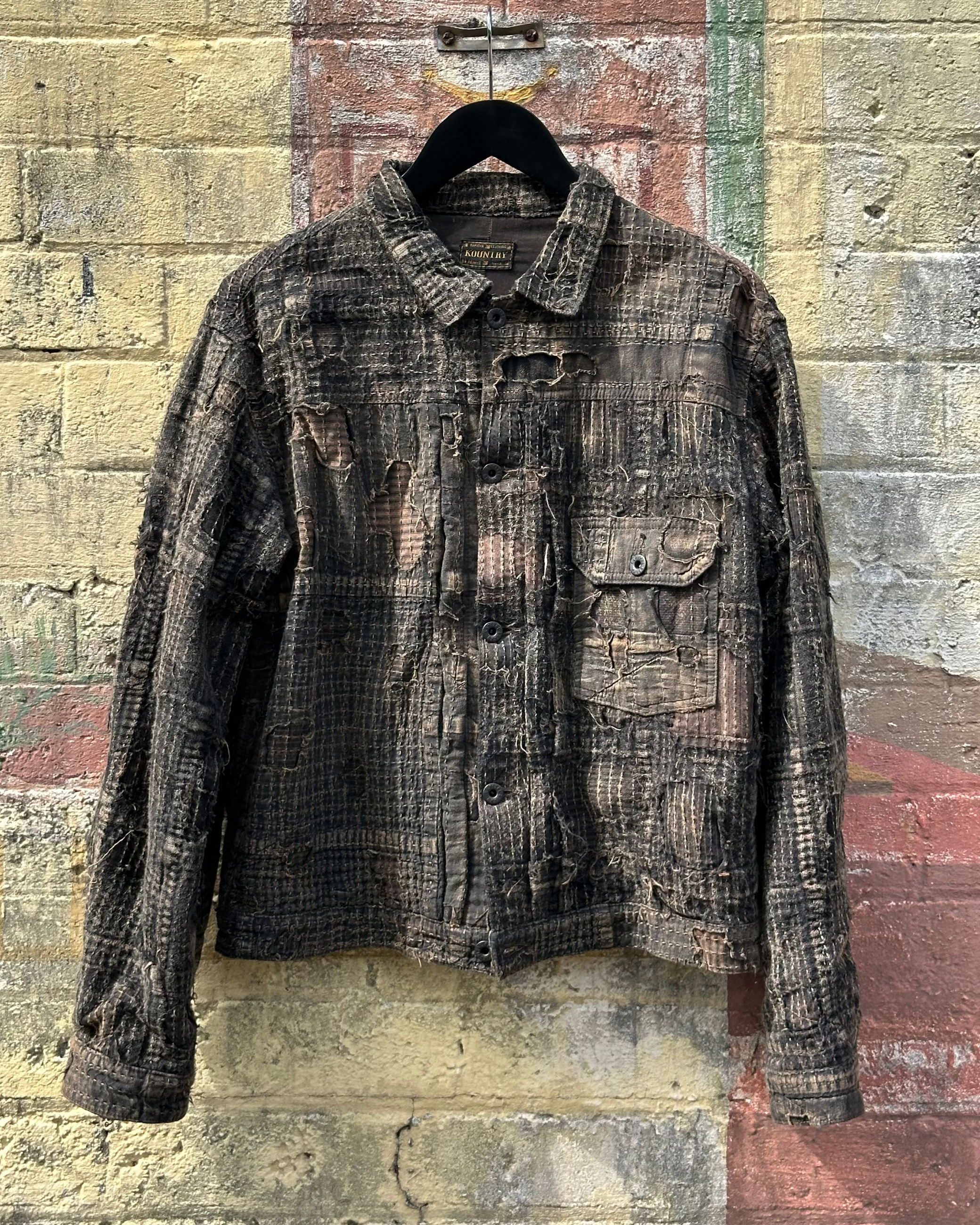 Kapital | Black Tea-Core Boro Spring 1st JKT Jacket - KOT-J