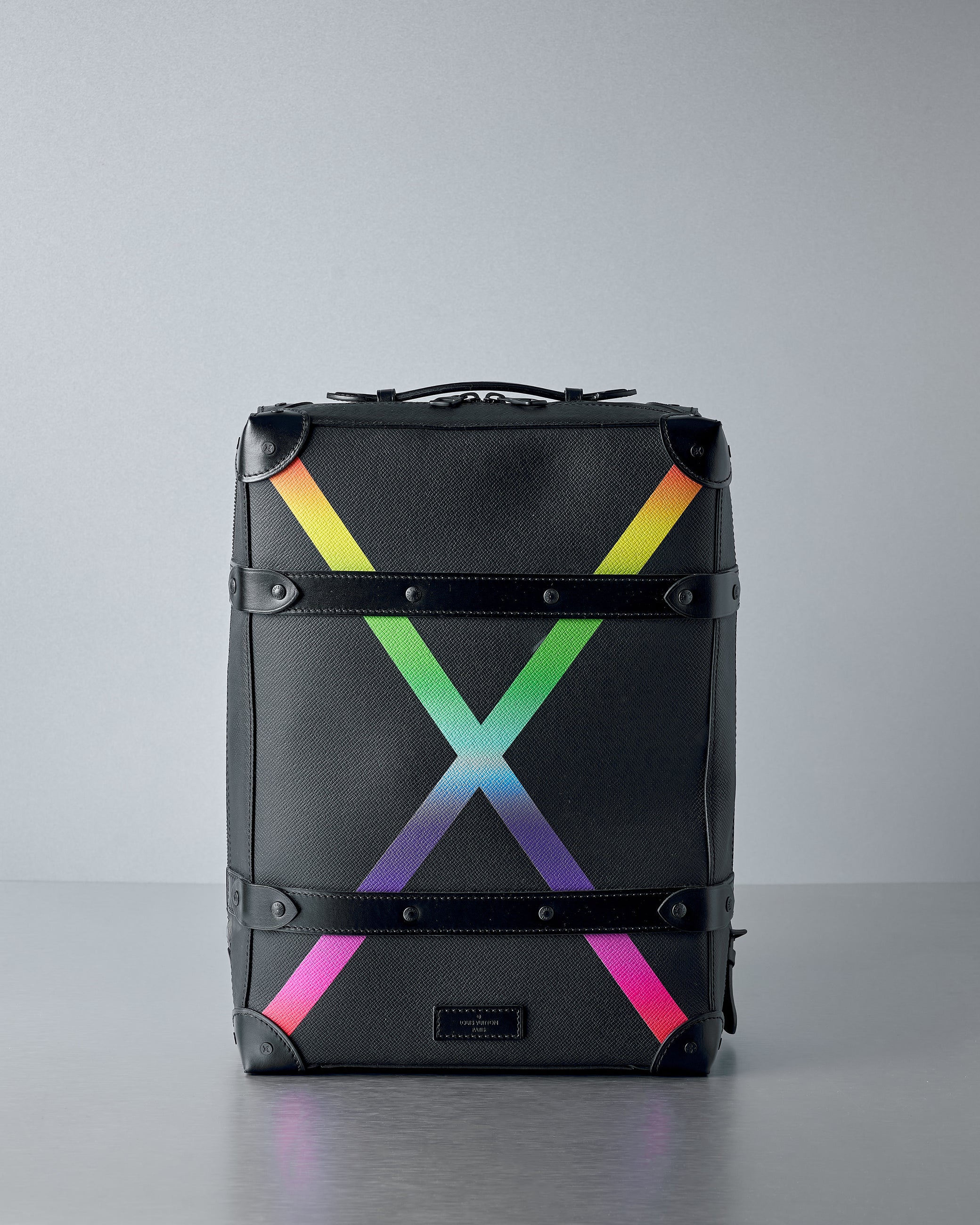 louis vuitton 2019 backpack Louis Vuitton 2019 Taiga Rainbow Soft Trunk Backpack