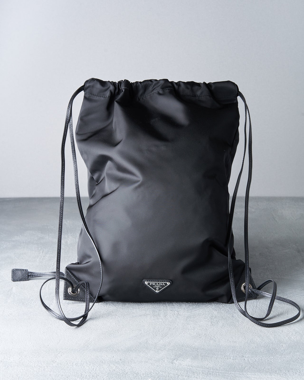 Prada Tessuto Nylon Whale drawstring backpack