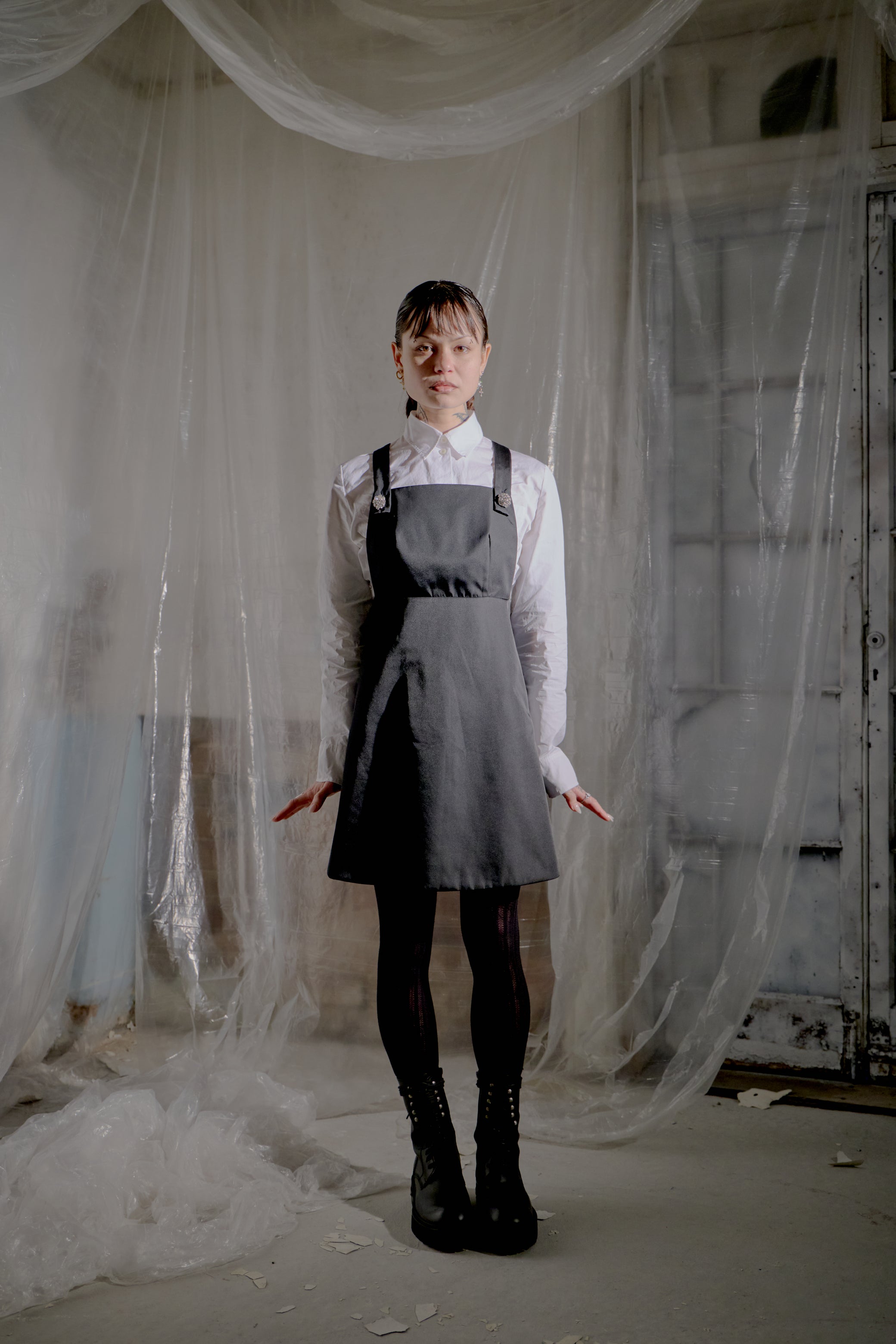 Prada | 2022 Re-Nylon Pinafore Dress w Gems