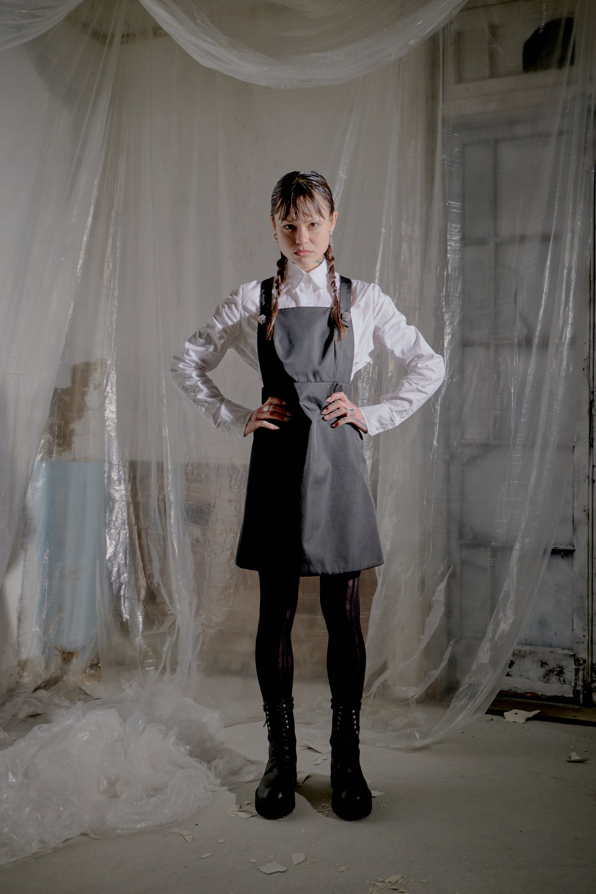 Prada | 2022 Re-Nylon Pinafore Dress w Gems