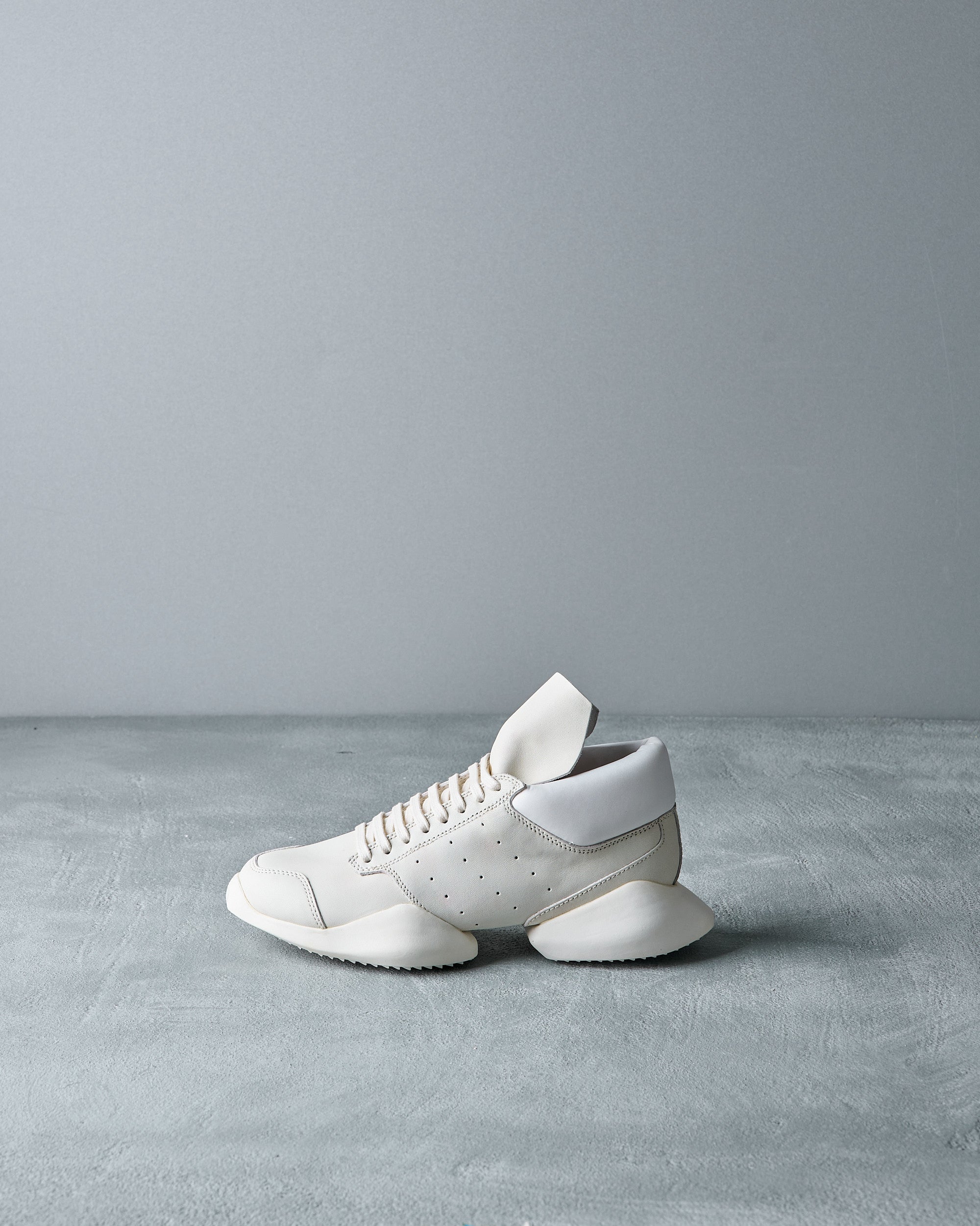 adidas gazelle silver green womens Rick Owens x Adidas SS 2016 Leather Shoes-Runner