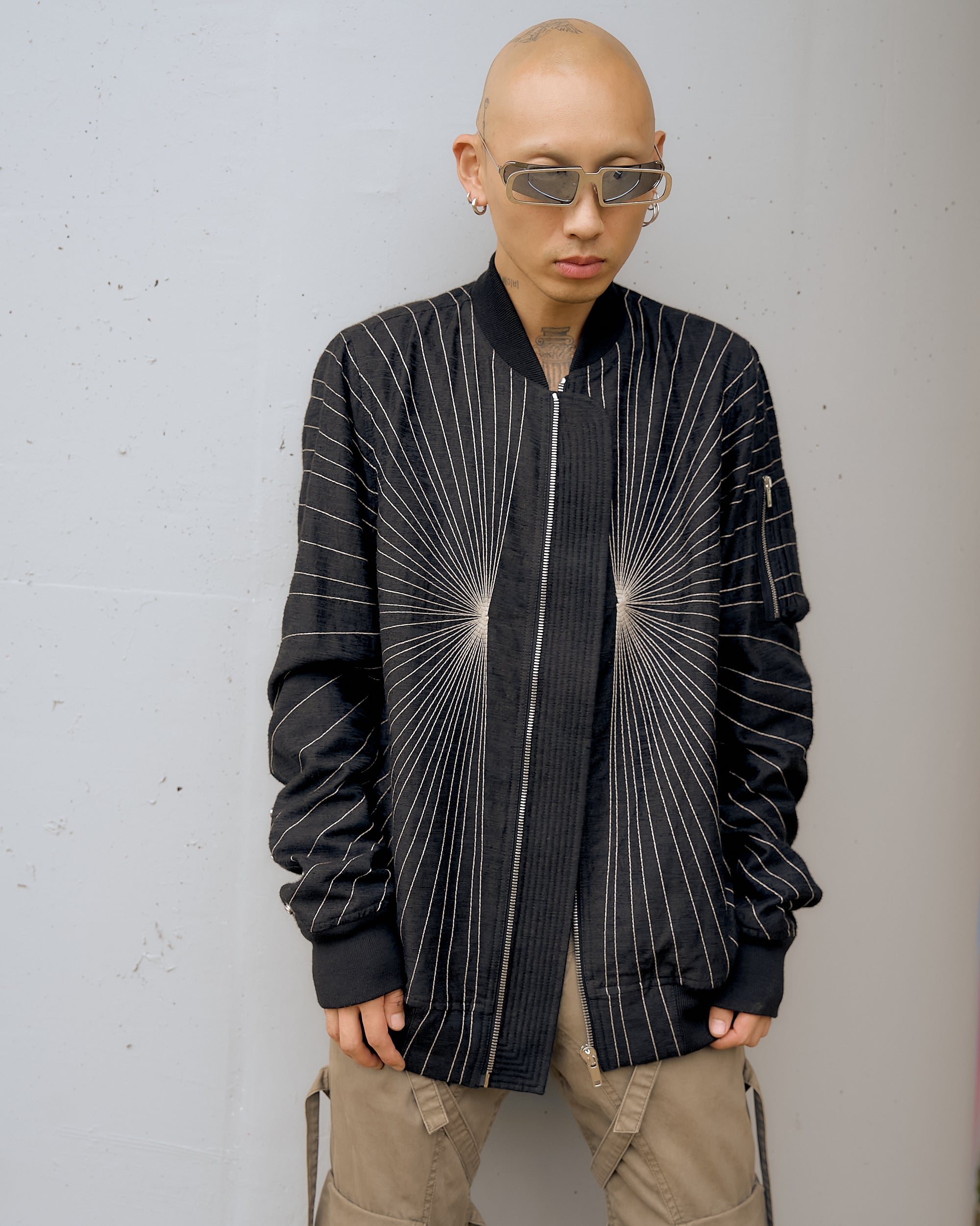 Rick Owens | SS 2017 Walrus Radiance Embroidered Flight Jacket - KOT-J Rick Owens | SS 2017 Walrus Radiance Embroidered Flight Jacket - KOT-J