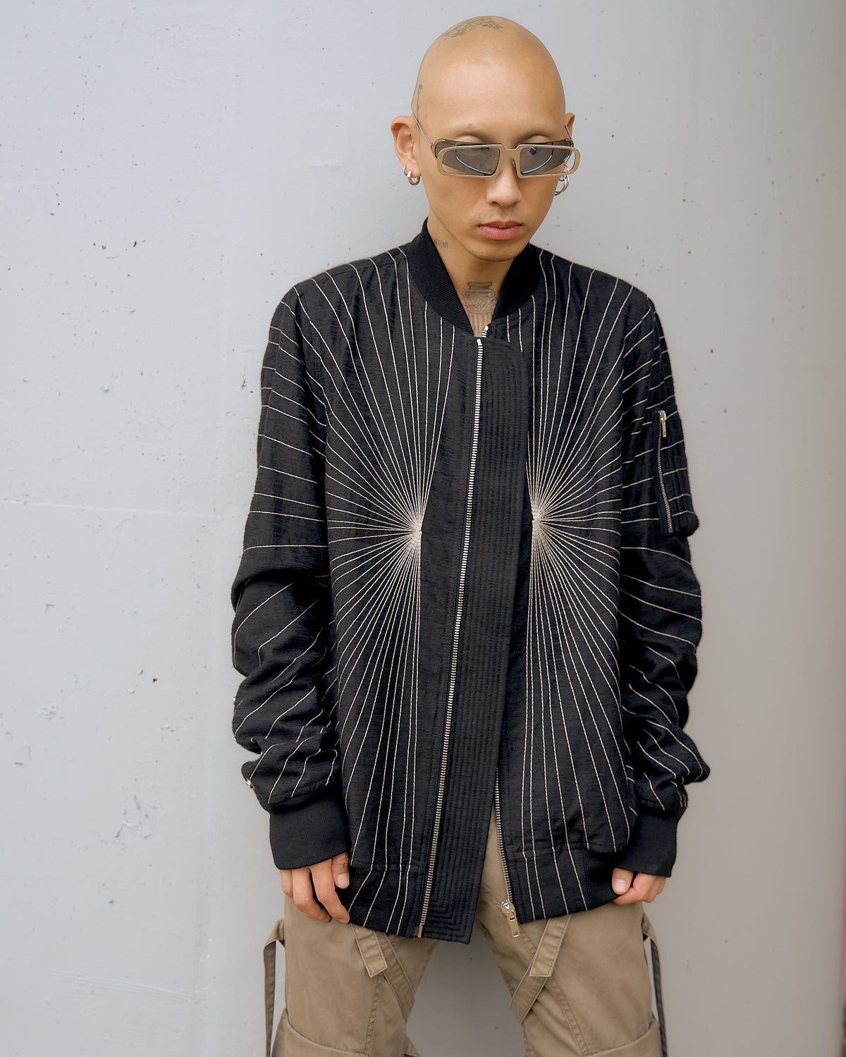 Rick Owens | SS 2017 Walrus Radiance Embroidered Flight Jacket - KOT-J