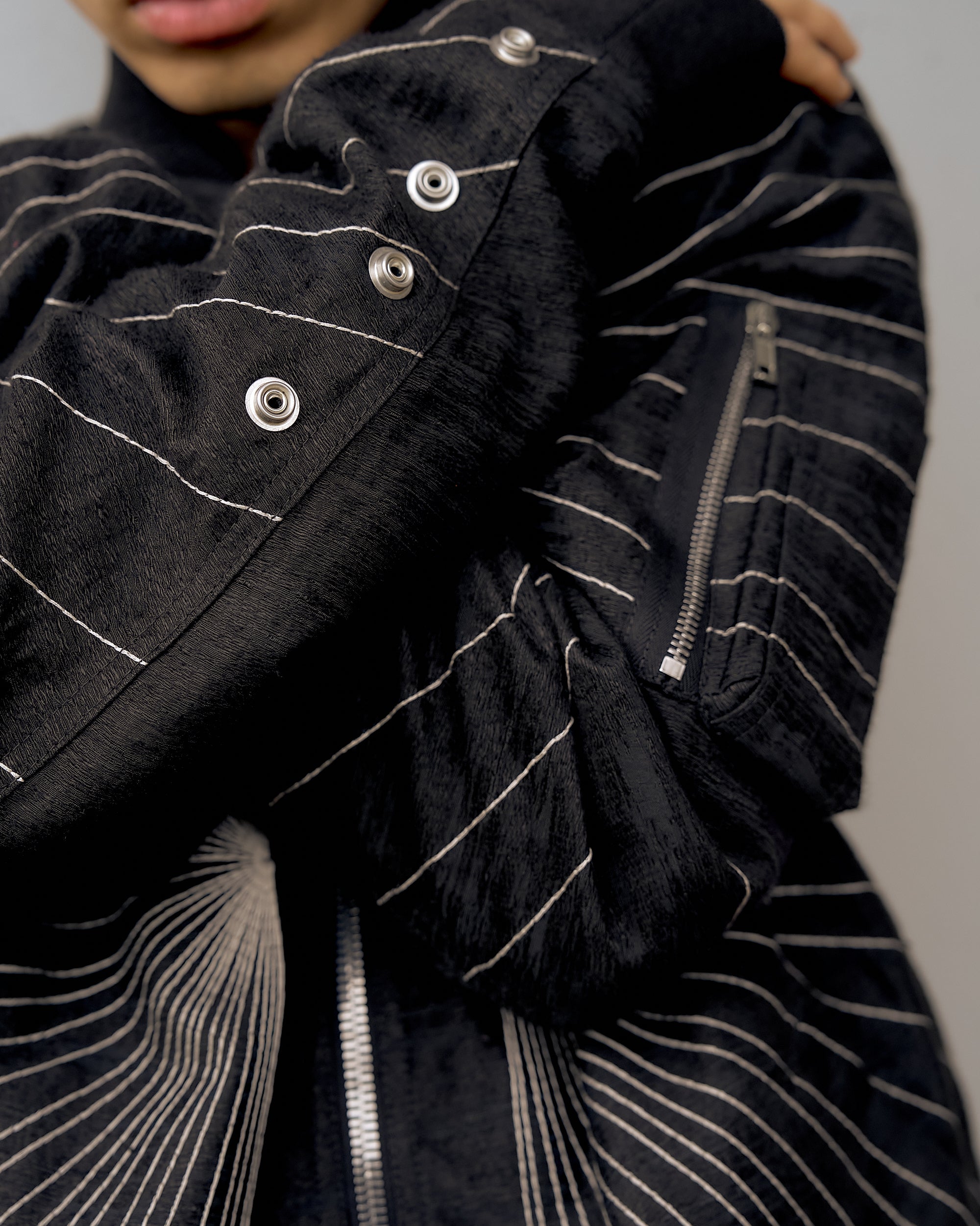 Rick Owens | SS 2017 Walrus Radiance Embroidered Flight Jacket - KOT-J