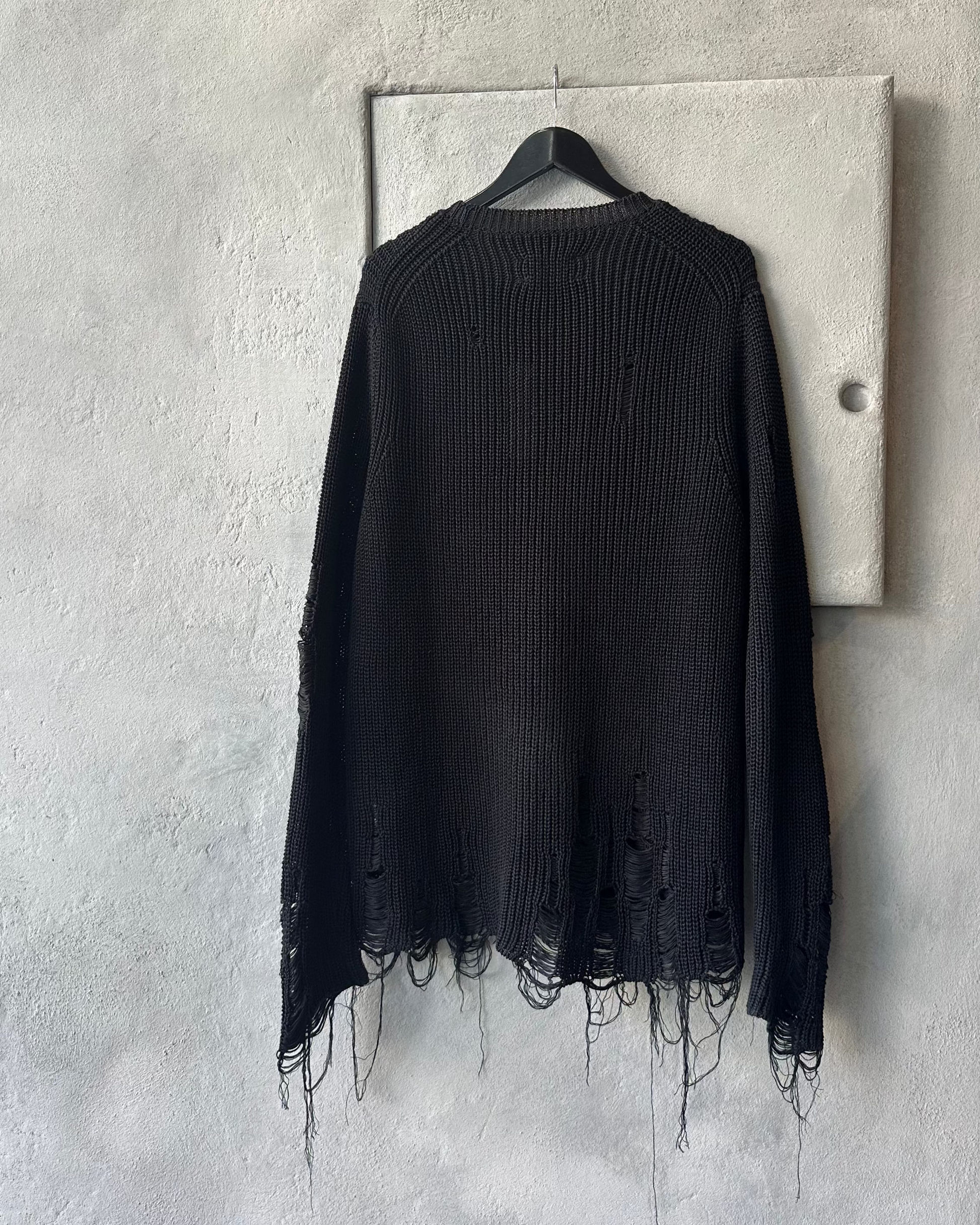 Song For The Mute | SS 2017 Beau Oversized Distressed Knit Sweater 