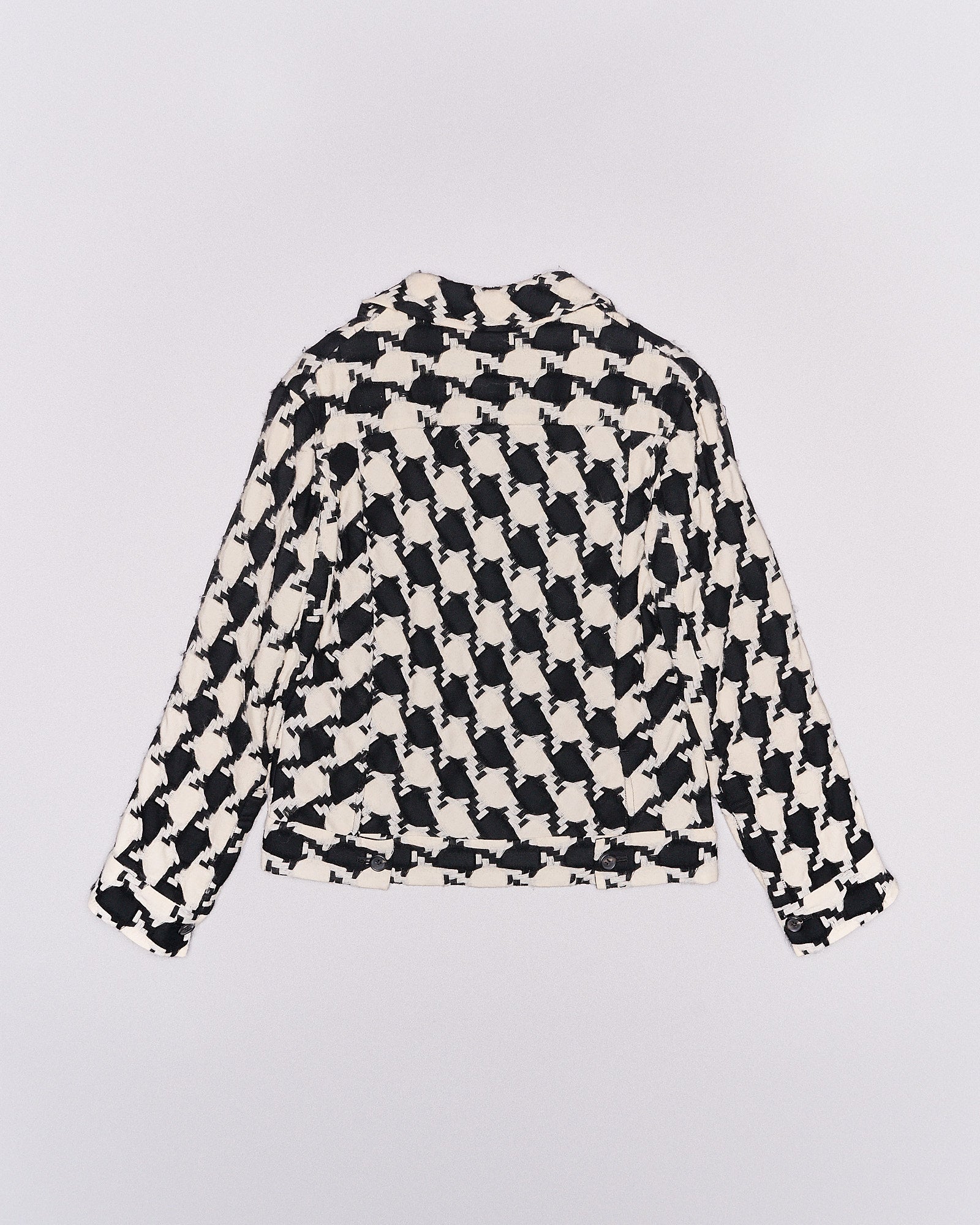 Yohji Yamamoto | AW 2003 Houndstooth Wool Worker Jacket - KOT-J