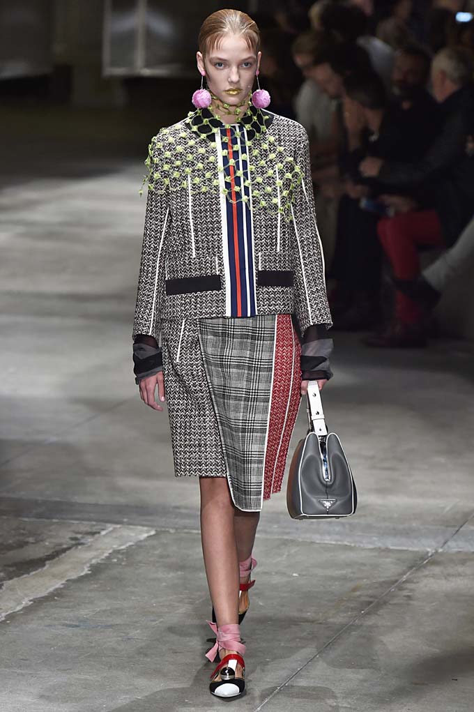 Prada Spring 2016 Net Rosette Halter Scarf Top