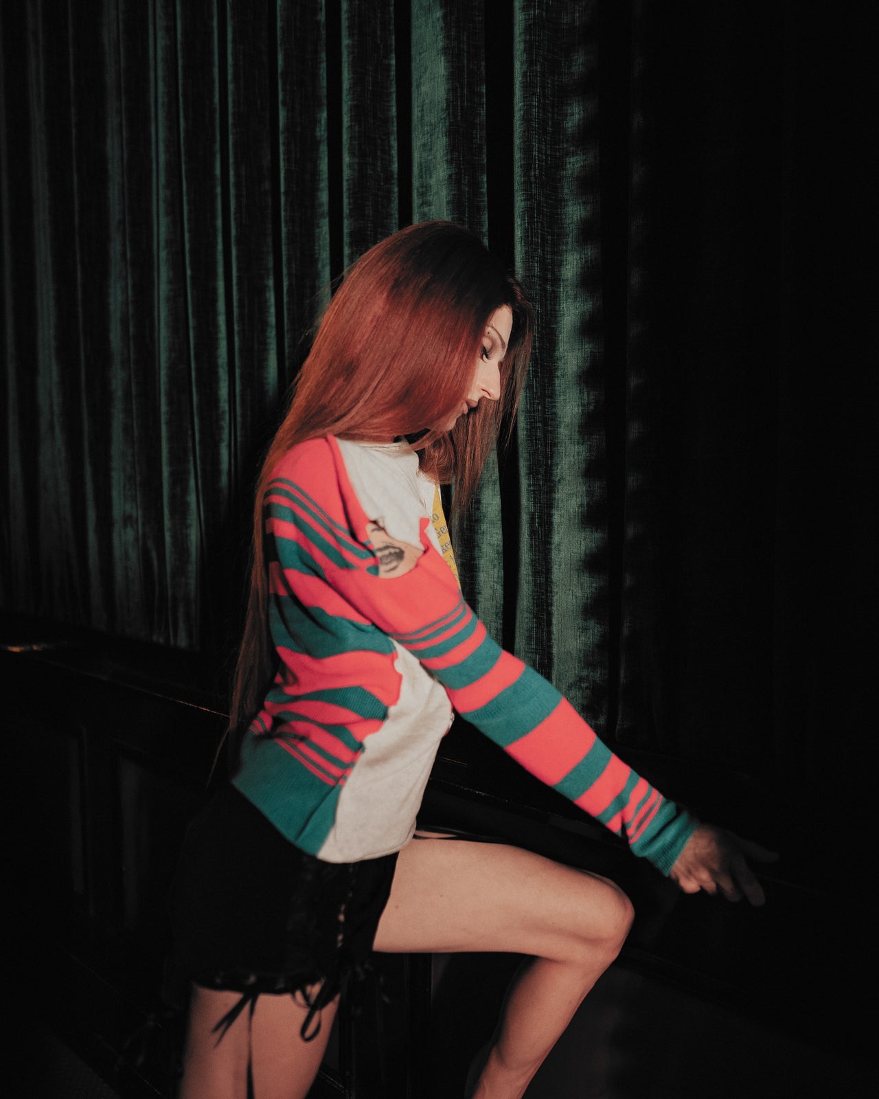 Vivienne Westwood SS 2015 Runway Look 25 Radio Propaganda Knit Sweater
