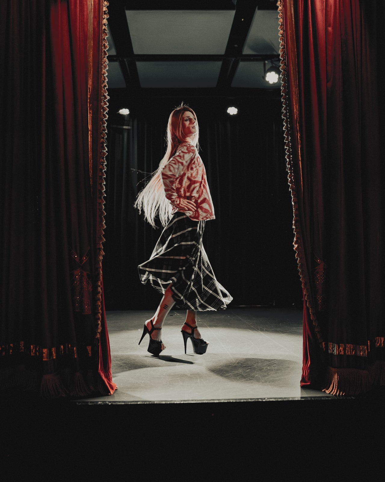 Vivienne Westwood Anglomania Asymmetric Bias Cut Tartan Skirt
